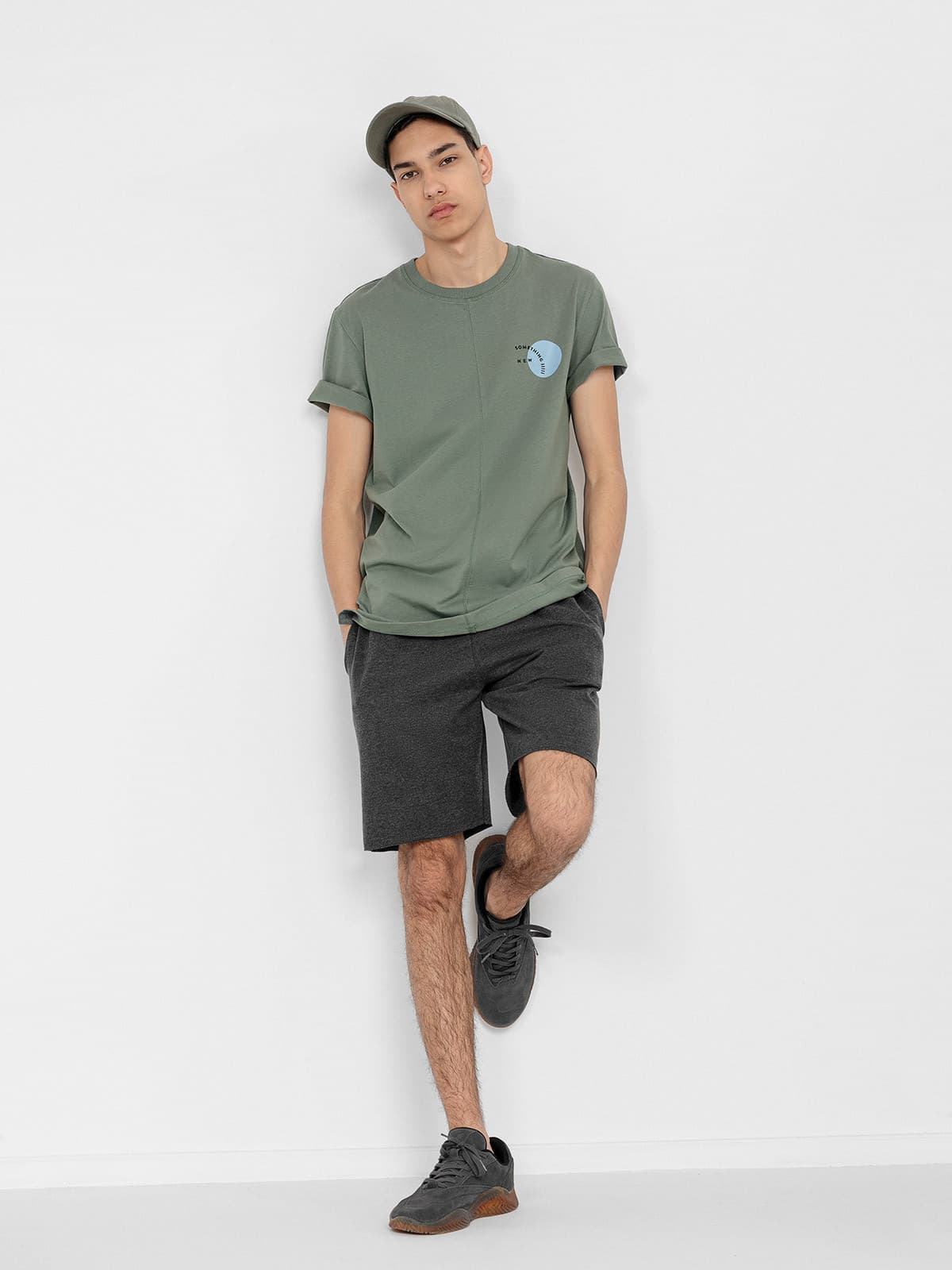 Outhorn HOL22-SKMD604 DARK GREY MELANGE Pánské kraťasy US S HOL22-SKMD604 DARK GREY MEL - náhled 3
