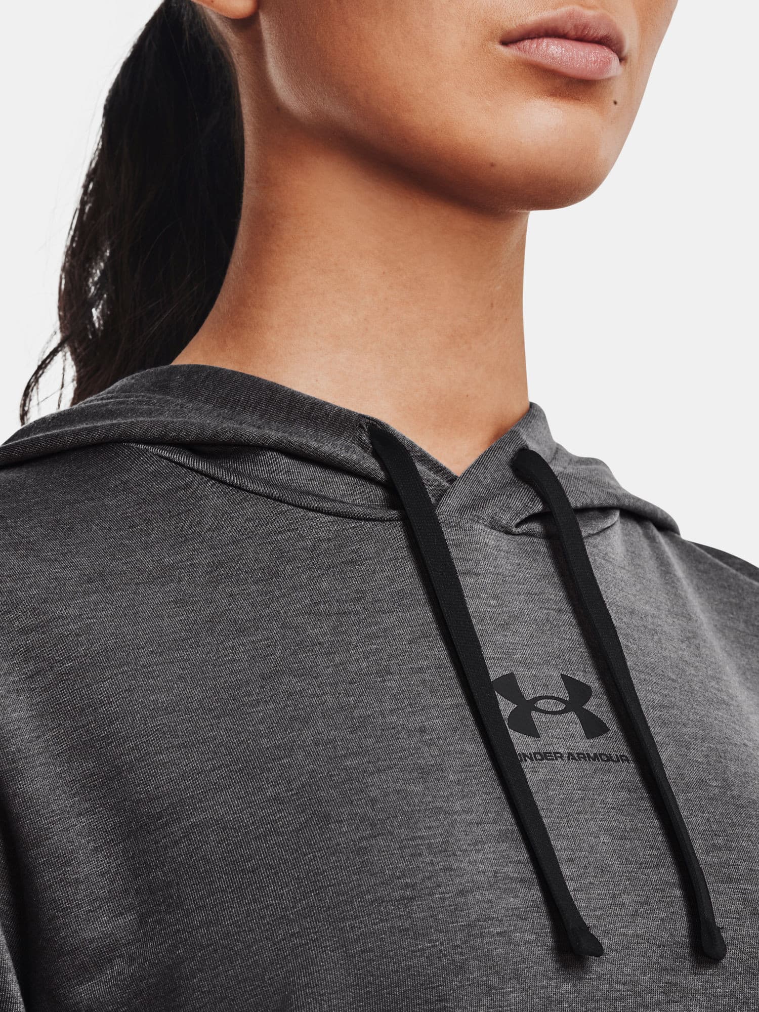 Under Armour Rival Terry Hoodie Dámská mikina US L 1369855-010 - náhled 4