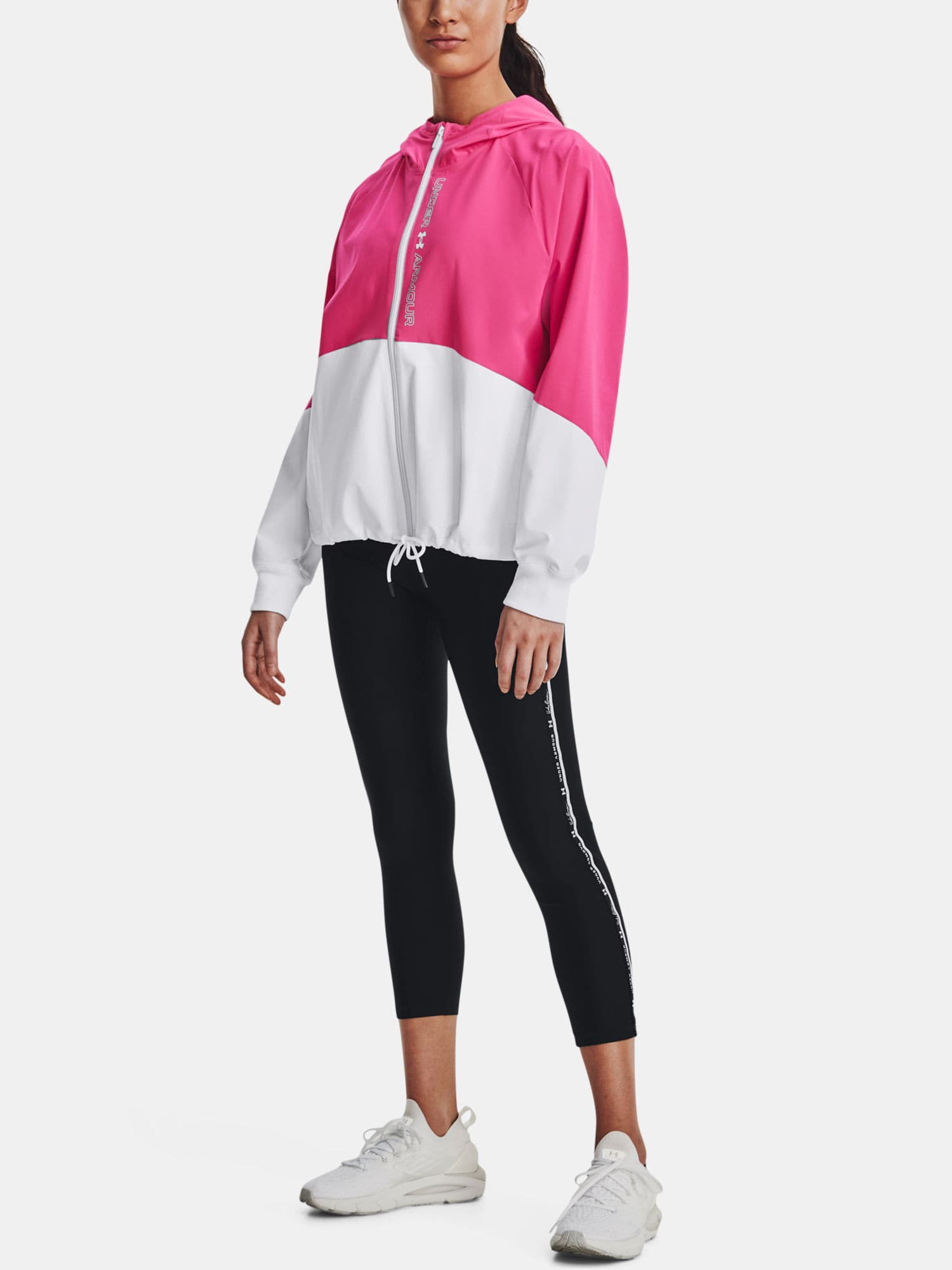 Under Armour Woven FZ Jacket Dámská bunda US M 1369889-695 - náhled 5