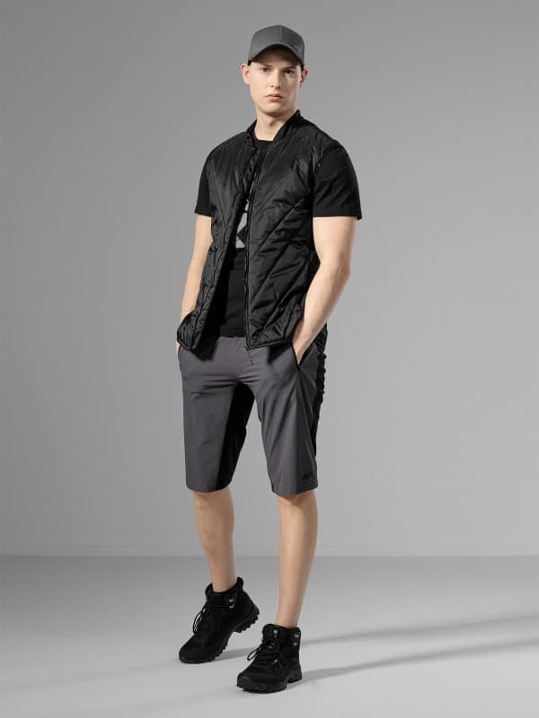 4F H4L22-SKMTR061 ANTHRACITE Pánské kraťasy US 3XL H4L22-SKMTR061 ANTHRACITE - náhled 3