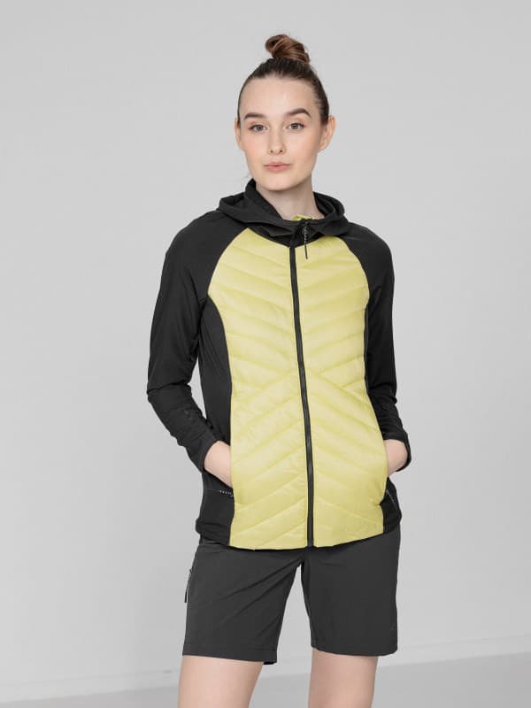 4F H4L22-KUDH060 LIGHT LEMON Dámská bunda US XL H4L22-KUDH060 LIGHT LEMON - náhled 3