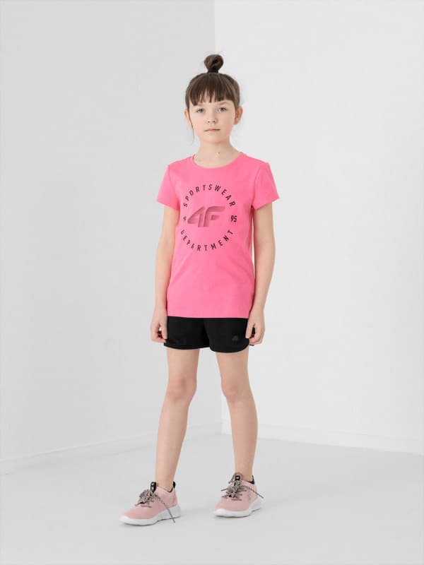 4F HJL22-JSKDD002 DEEP BLACK Dětské kraťasy EU 128 HJL22-JSKDD002 DEEP BLACK - náhled 3