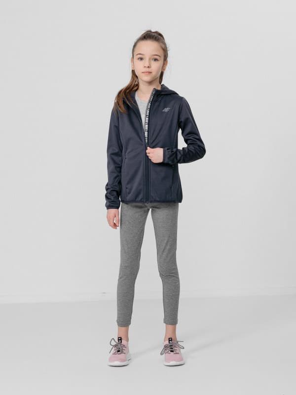 4F HJL22-JSFD001 NAVY Dětská softshellová bunda EU 122 HJL22-JSFD001 NAVY - náhled 4