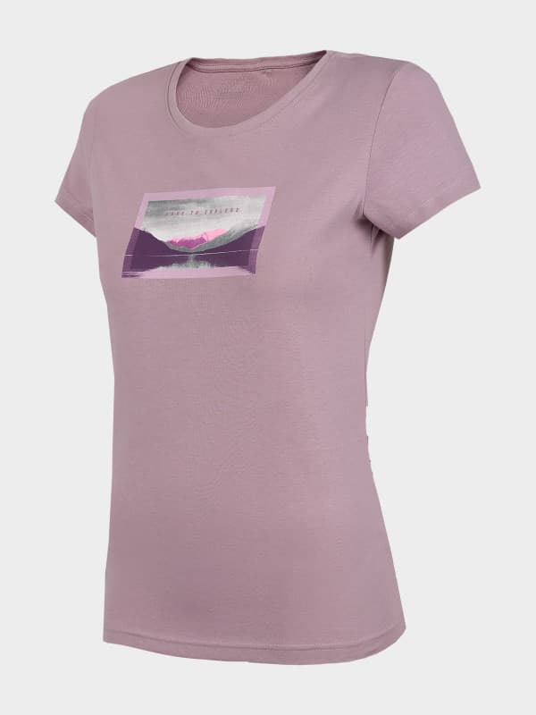 4F H4L22-TSD063 LIGHT VIOLET Dámské tričko US S H4L22-TSD063 LIGHT VIOLET - náhled 1