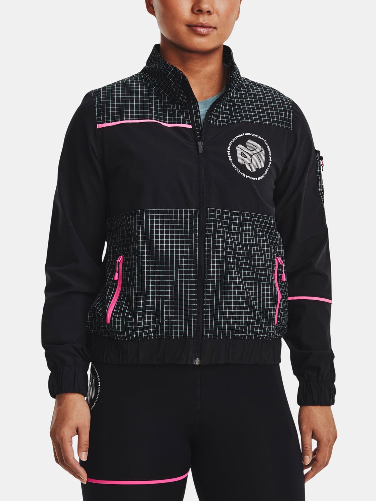 Under Armour UA Run Anywhere STORM Jacket Dámská bunda US L 1370343-001 - náhled 3
