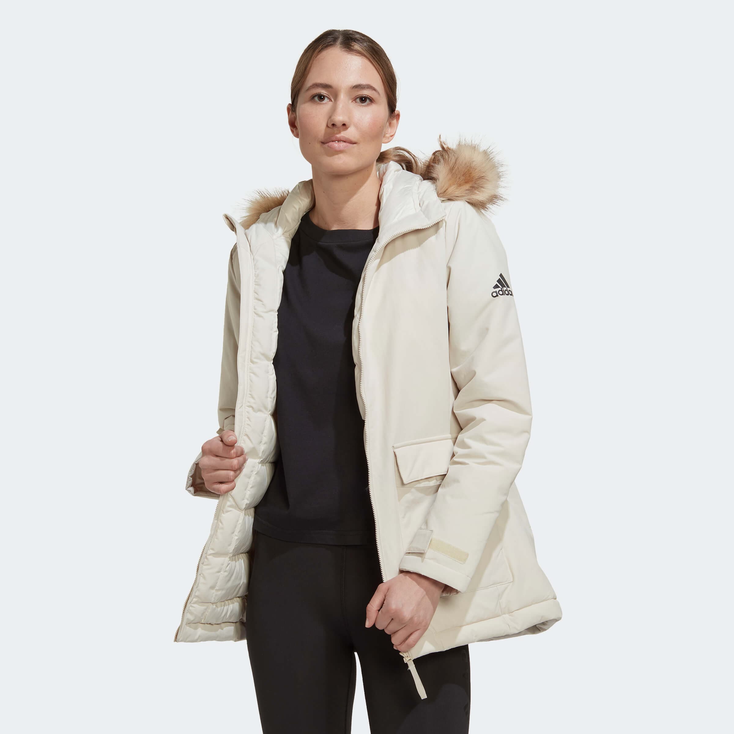 adidas Performance W HOODED PARKA Dámská bunda US XS HG8716 - náhled 2