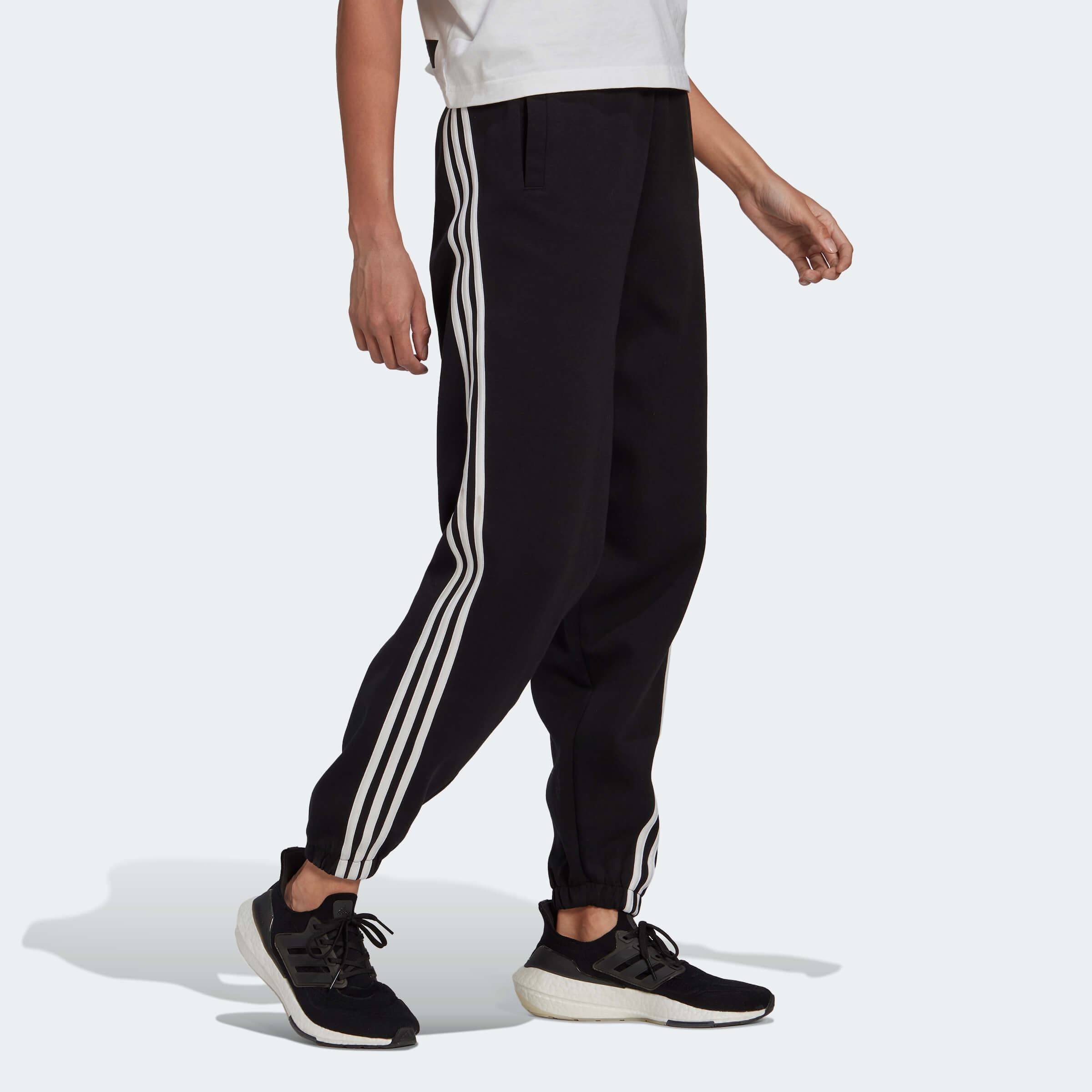 adidas Performance W FI 3S PANT Dámské tepláky US L HC6370 - náhled 3