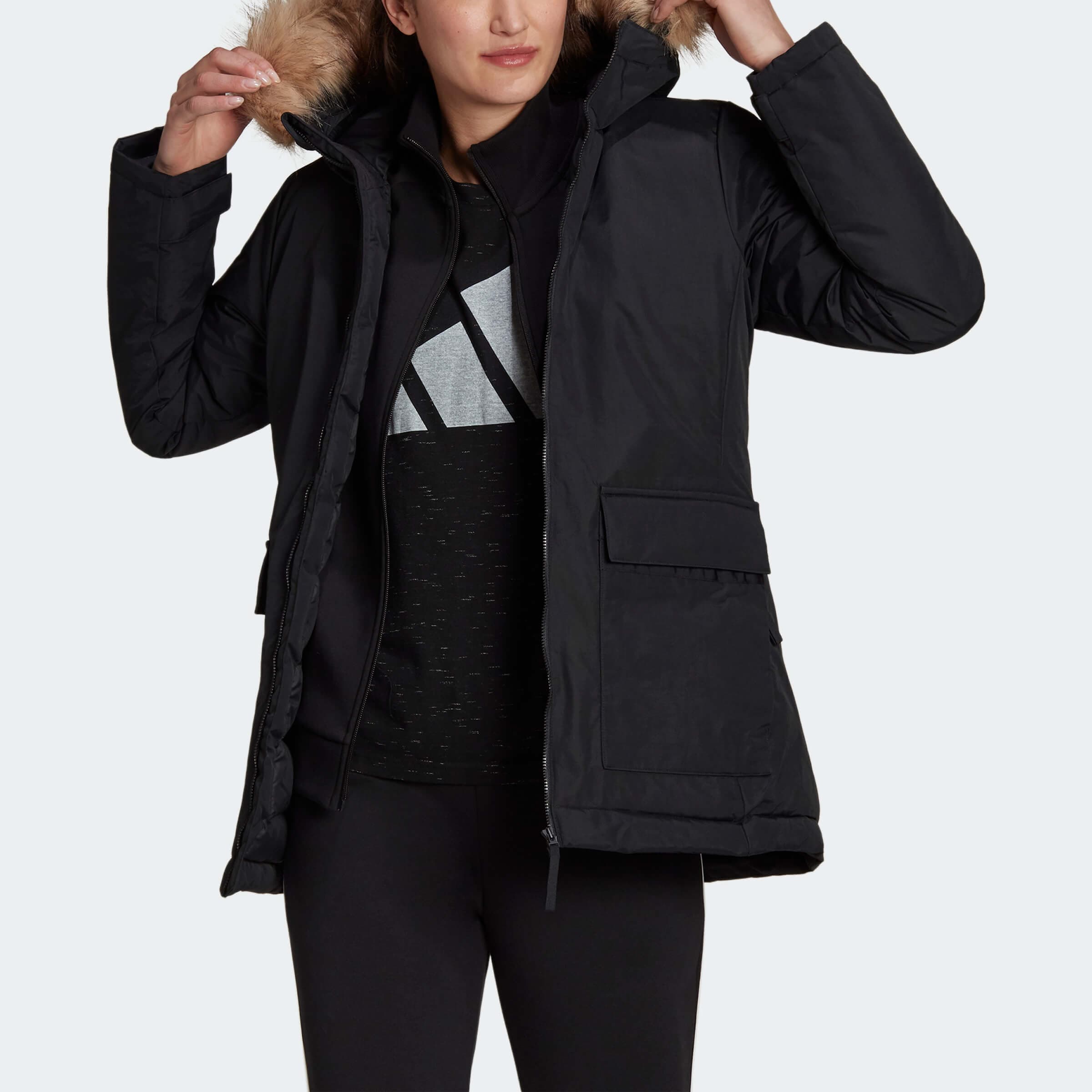adidas Performance W HOODED PARKA Dámská bunda US L GT1707 - náhled 3
