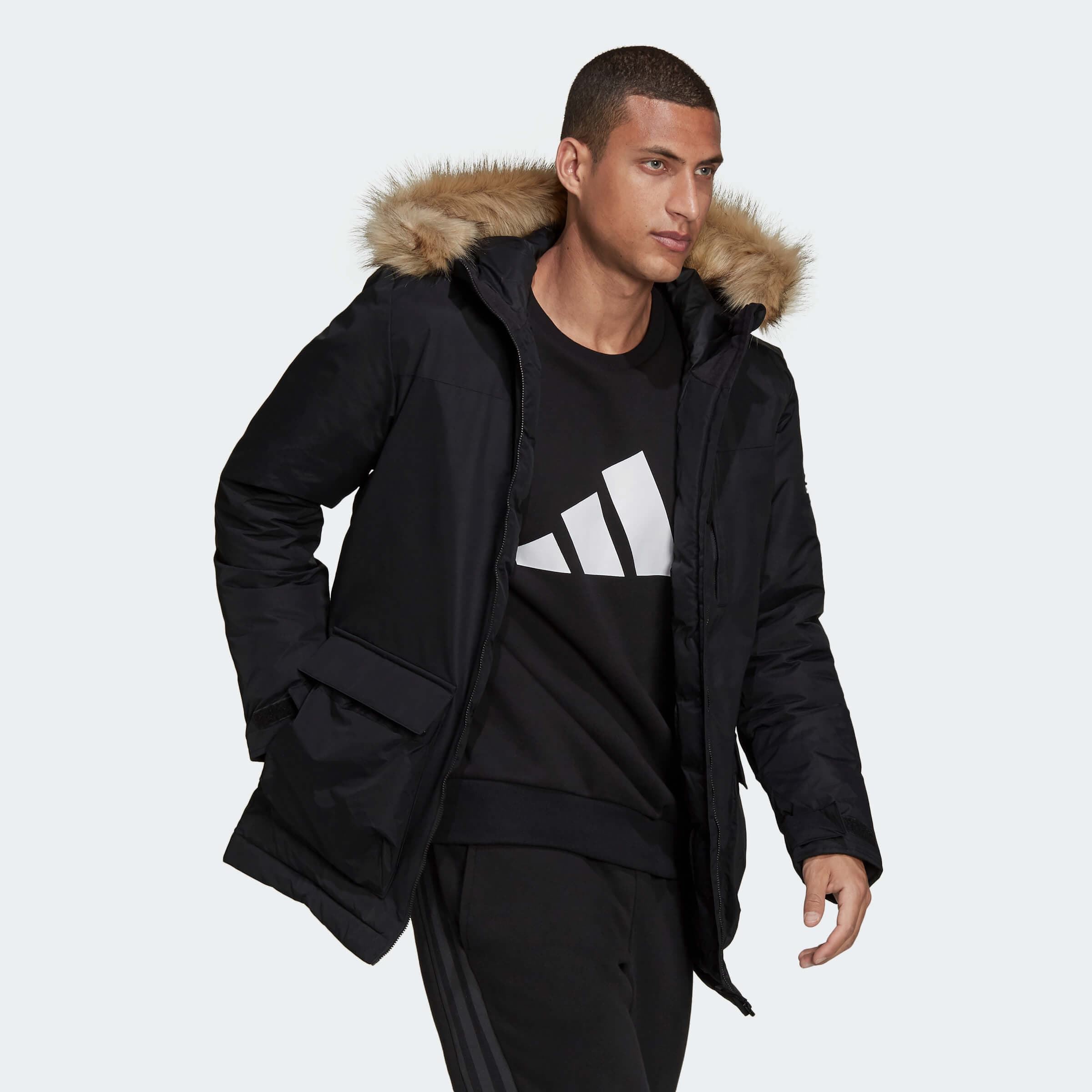 adidas Performance HOODED PARKA Pánská bunda US L GT1699 - náhled 4