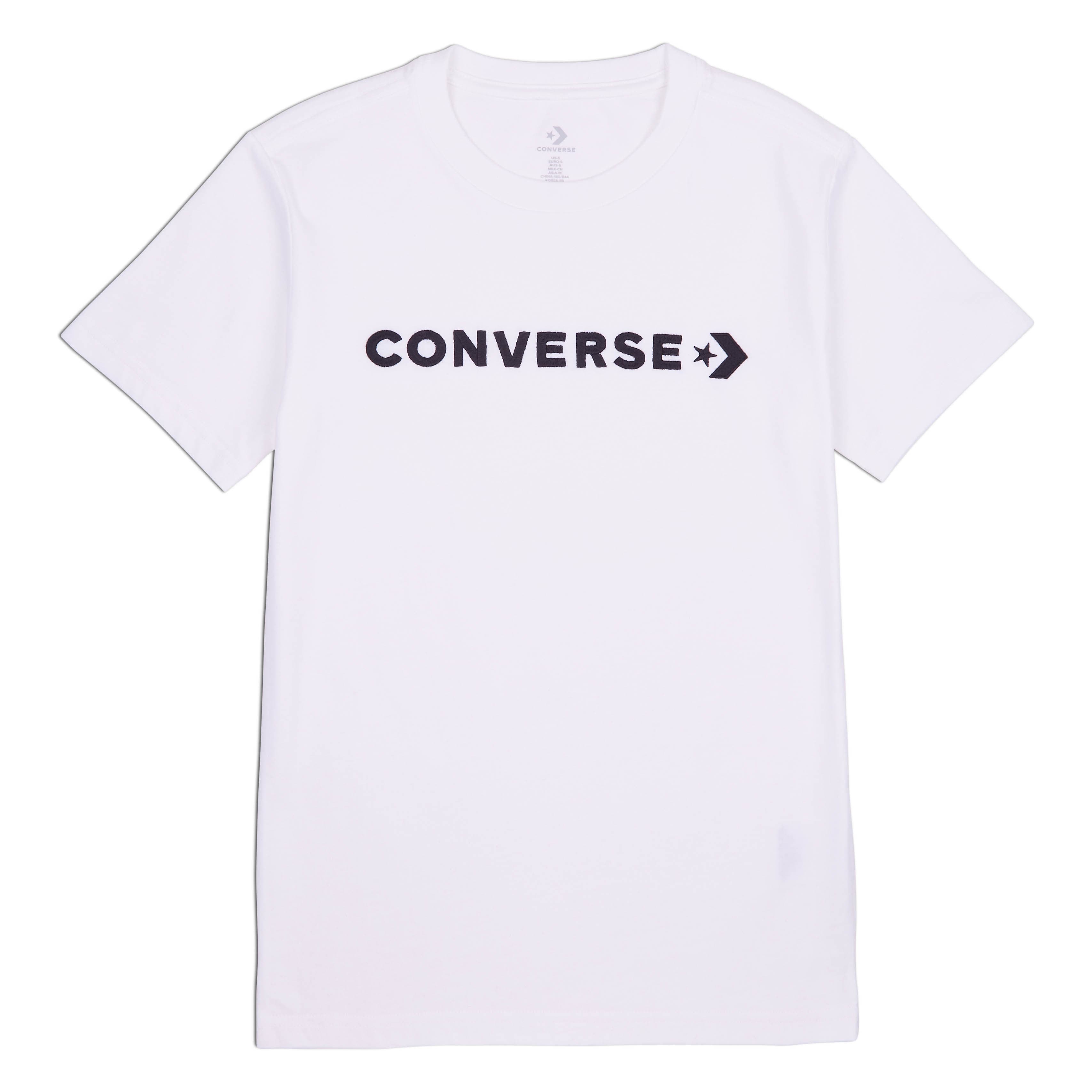 converse GLOSSY WORDMARK TEE Dámské tričko US L 10023720-A02