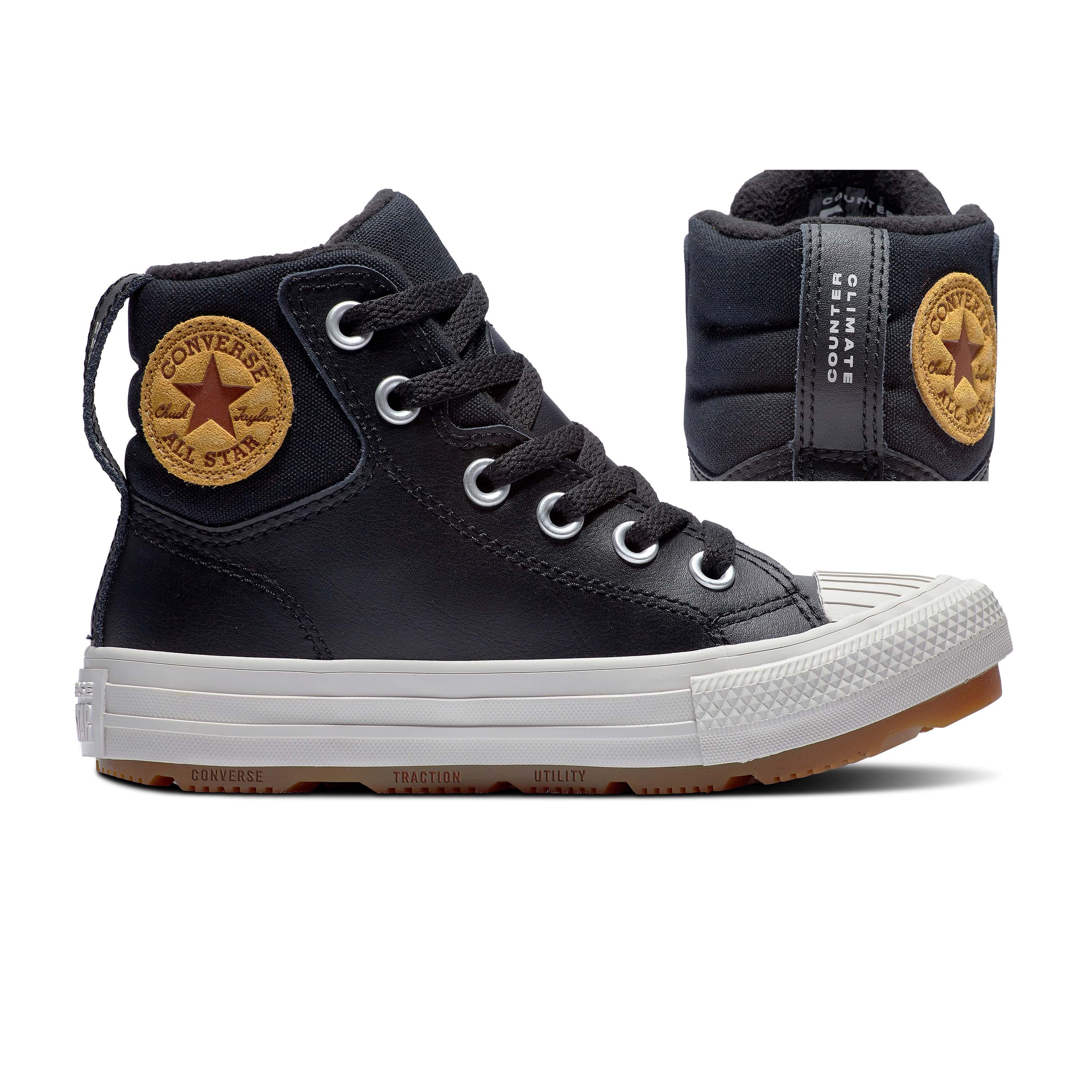converse CHUCK TAYLOR ALL STAR BERKSHIRE BOOT LEATHER Dětské boty EU 27 371522C