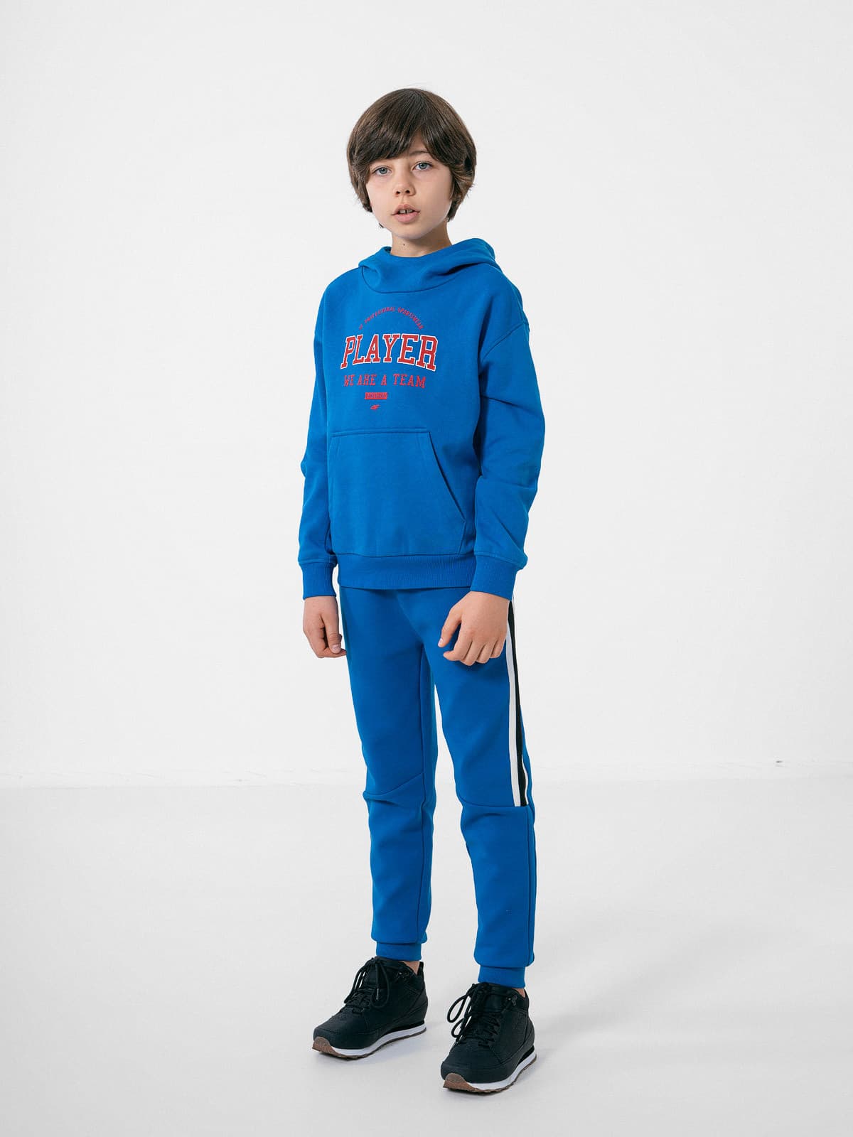 4F HJZ22-JBLM006 COBALT Dětská mikina EU 122 HJZ22-JBLM006 COBALT - náhled 4