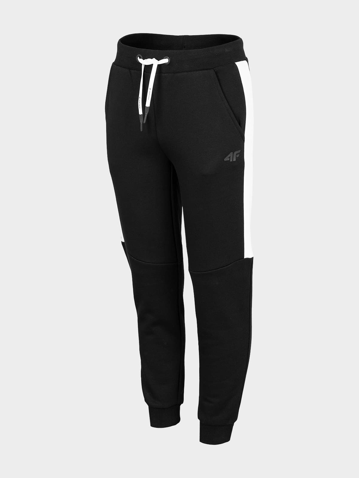 4F HJZ22-JSPMD002 DEEP BLACK Dětské tepláky EU 122 HJZ22-JSPMD002 DEEP BLACK - náhled 1