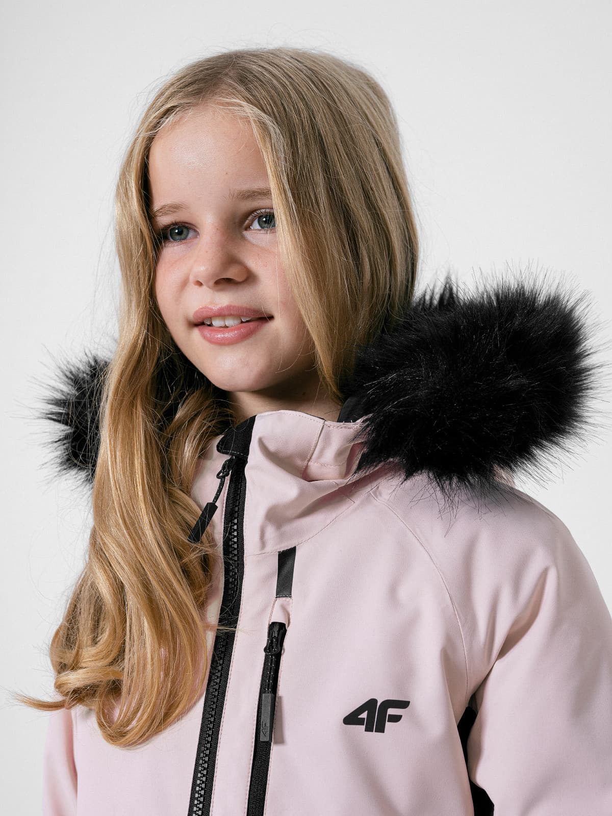 4F HJZ22-JKUDN003 LIGHT PINK Dětská lyžařská bunda EU 122 HJZ22-JKUDN003 LIGHT PINK - náhled 5