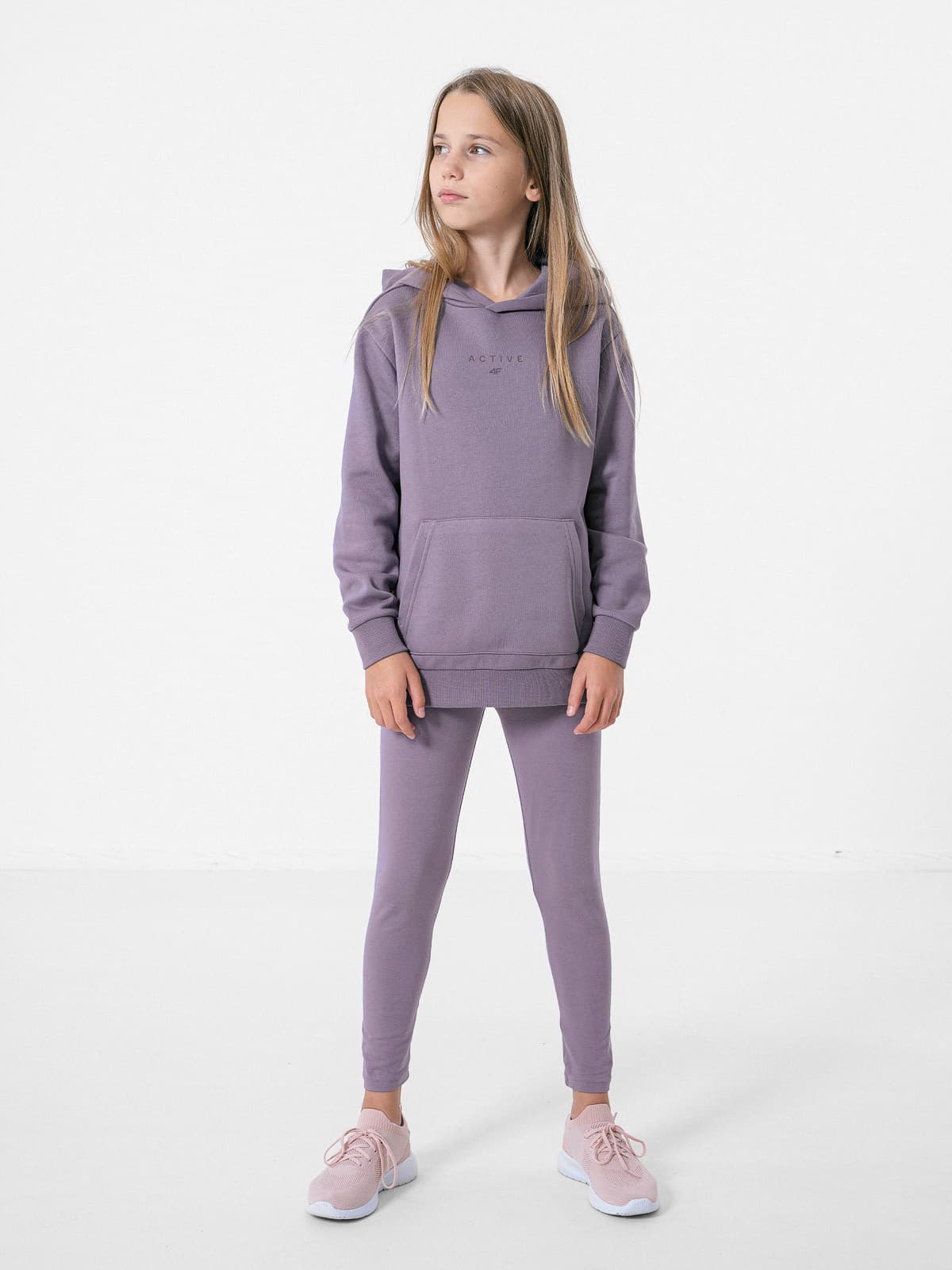 4F HJZ22-JBLD003 VIOLET Dětská mikina EU 122 HJZ22-JBLD003 VIOLET - náhled 3