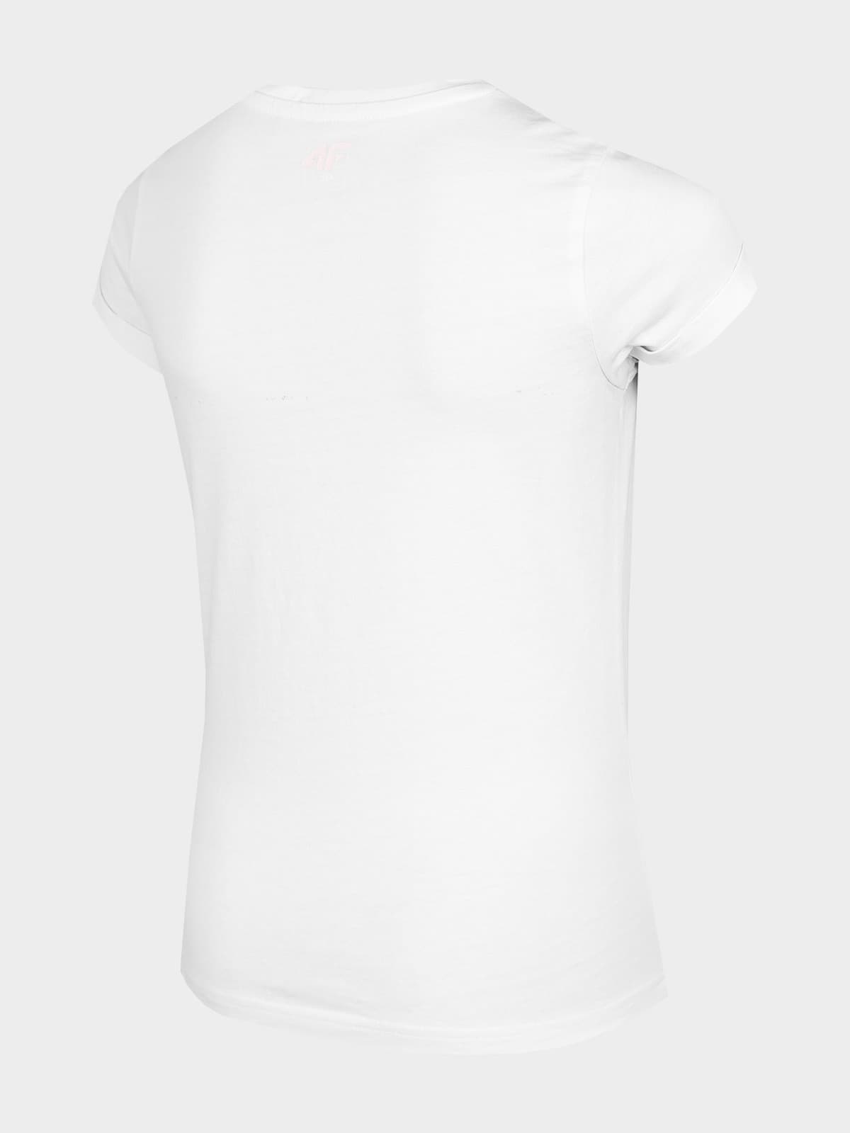4F HJZ22-JTSD005 WHITE Dětské tričko EU 134 HJZ22-JTSD005 WHITE - náhled 2