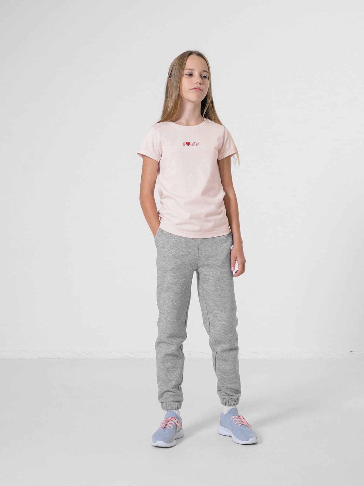4F HJZ22-JTSD005 LIGHT PINK Dětské tričko EU 128 HJZ22-JTSD005 LIGHT PINK - náhled 3