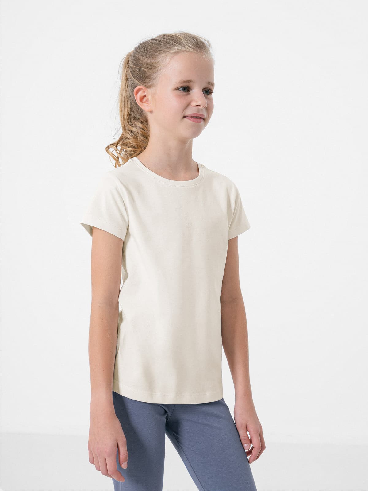 4F HJZ22-JTSD002 OFF WHITE Dětské tričko EU 122 HJZ22-JTSD002 OFF WHITE - náhled 5