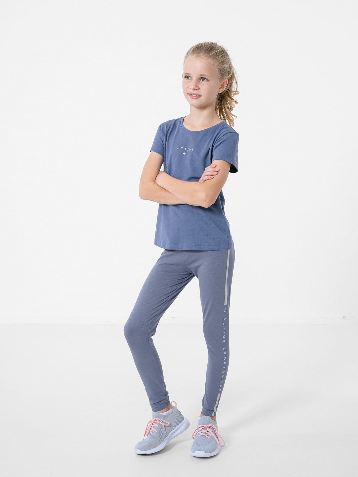 4F HJZ22-JTSD002 DENIM Dětské tričko EU 122 HJZ22-JTSD002 DENIM - náhled 3