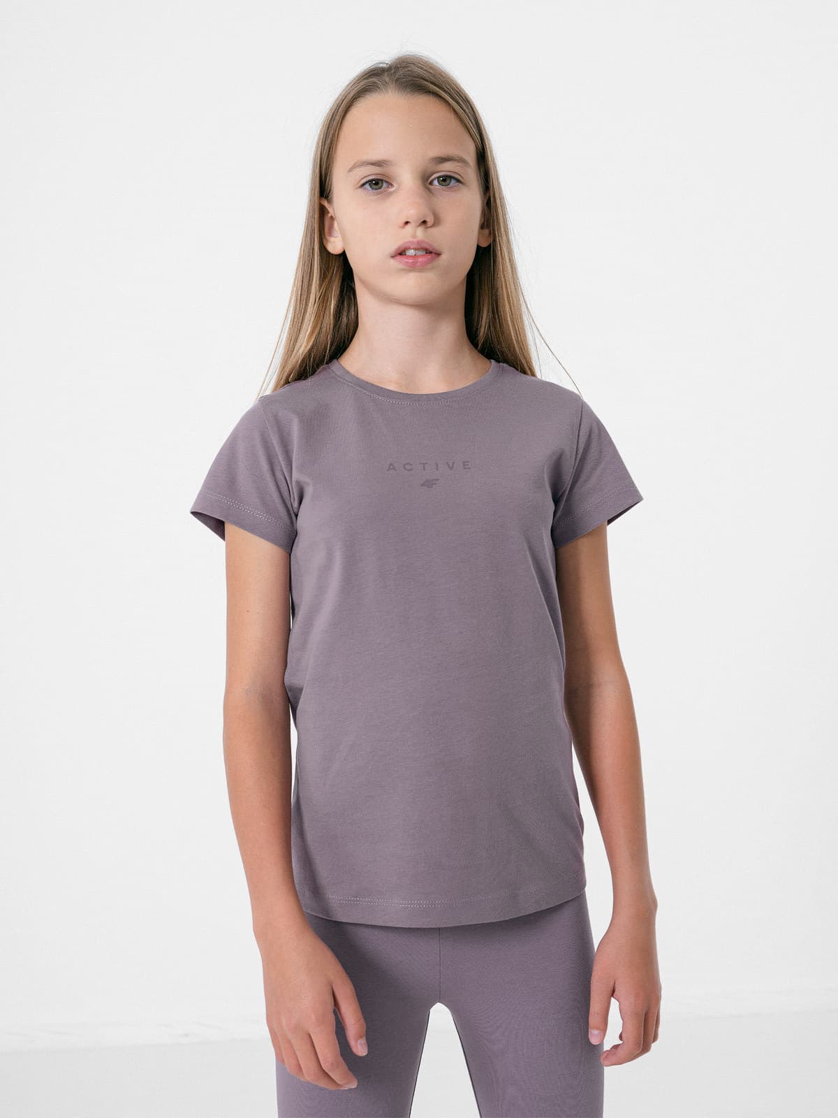 4F HJZ22-JTSD002 VIOLET Dětské tričko EU 122 HJZ22-JTSD002 VIOLET - náhled 4