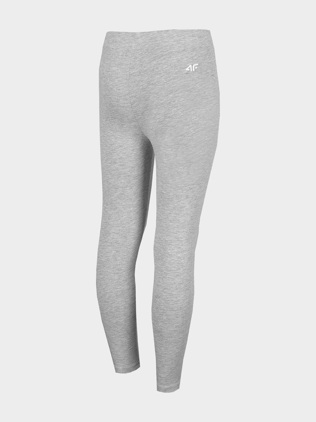 4F HJZ22-JLEG001 COLD LIGHT GREY MELANGE Dětské legíny EU 122 HJZ22-JLEG001 COLD LI GREY M - náhled 2