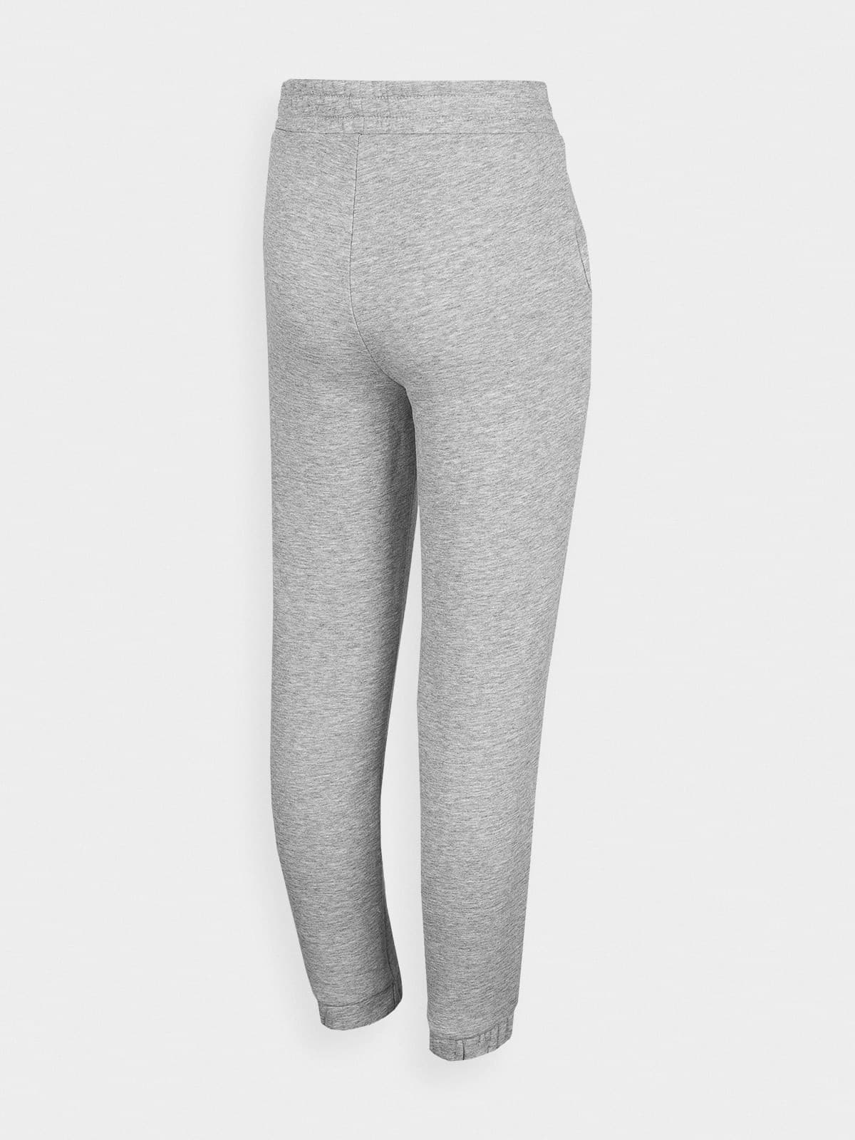4F HJZ22-JSPDD002 COLD LIGHT GREY MELANGE Dětské tepláky EU 122 HJZ22-JSPDD002 COLD L GREY M - náhled 2