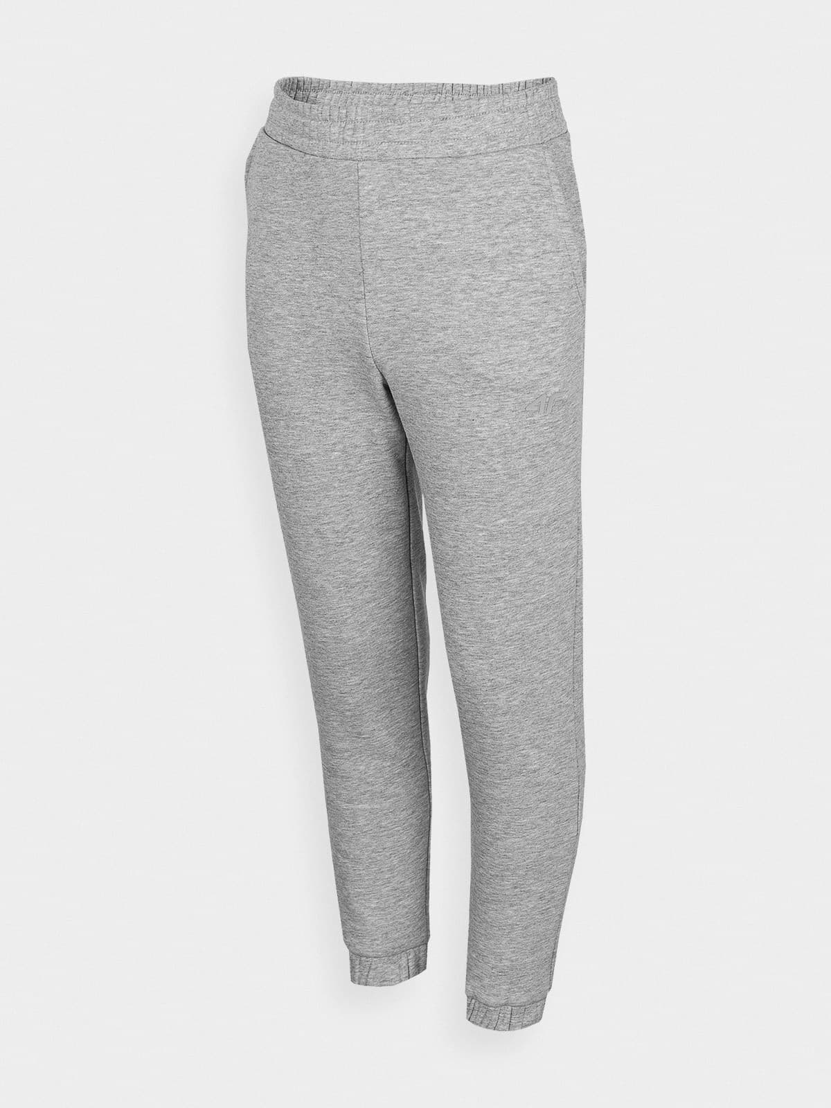 4F HJZ22-JSPDD002 COLD LIGHT GREY MELANGE Dětské tepláky EU 122 HJZ22-JSPDD002 COLD L GREY M - náhled 1