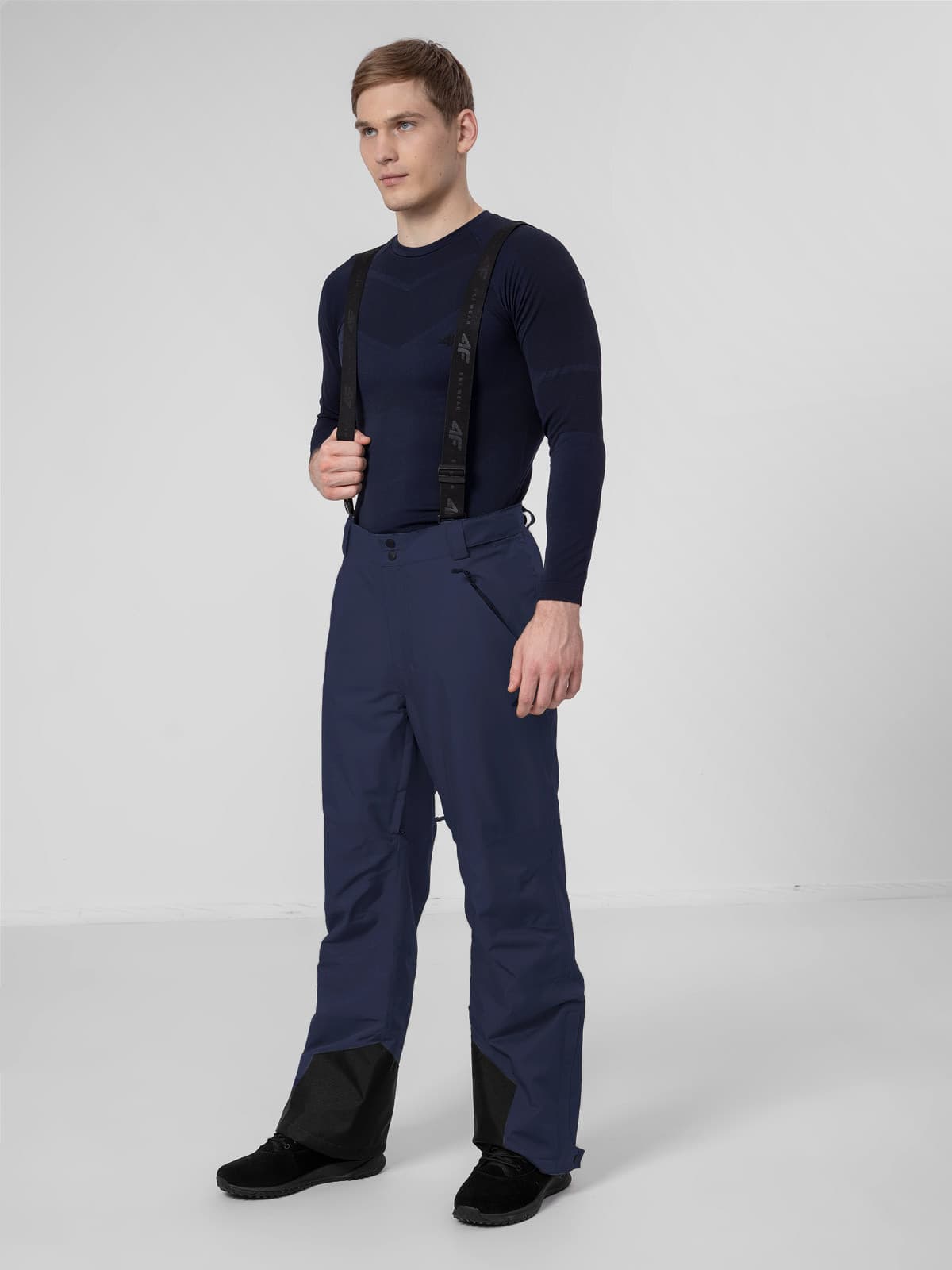 4F H4Z22-SPMN003 DARK BLUE Pánské lyžařské kalhoty US L H4Z22-SPMN003 DARK BLUE - náhled 3