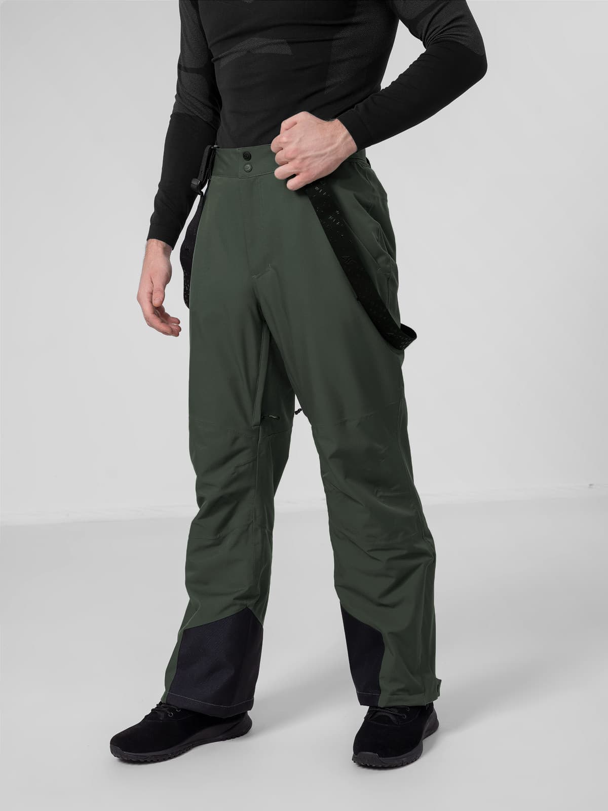 4F H4Z22-SPMN003 DARK GREEN Pánské lyžařské kalhoty US M H4Z22-SPMN003 DARK GREEN - náhled 4