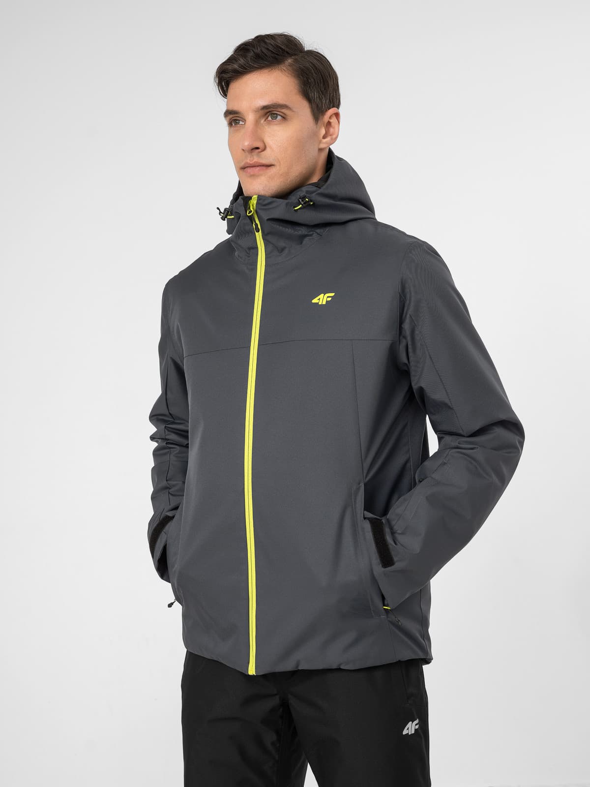4F H4Z22-KUMN001 ANTHRACITE Pánská zimní bunda US 3XL H4Z22-KUMN001 ANTHRACITE - náhled 3