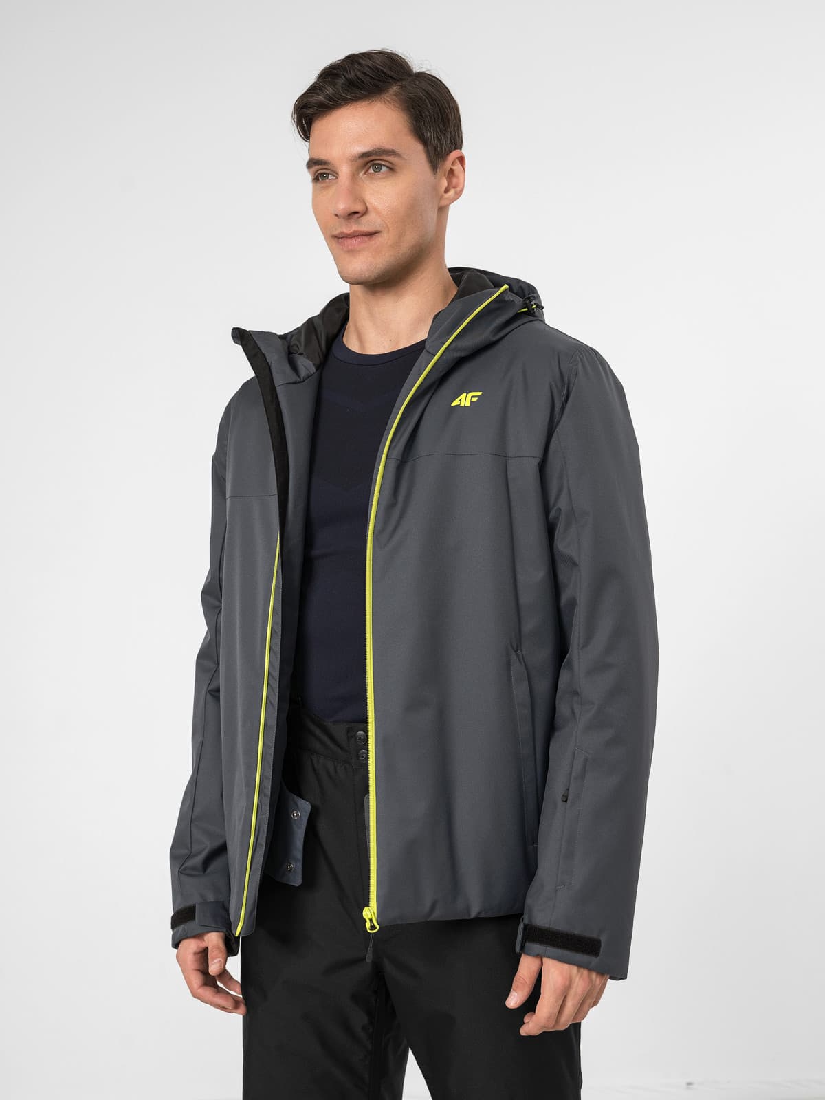 4F H4Z22-KUMN001 ANTHRACITE Pánská zimní bunda US 3XL H4Z22-KUMN001 ANTHRACITE - náhled 4