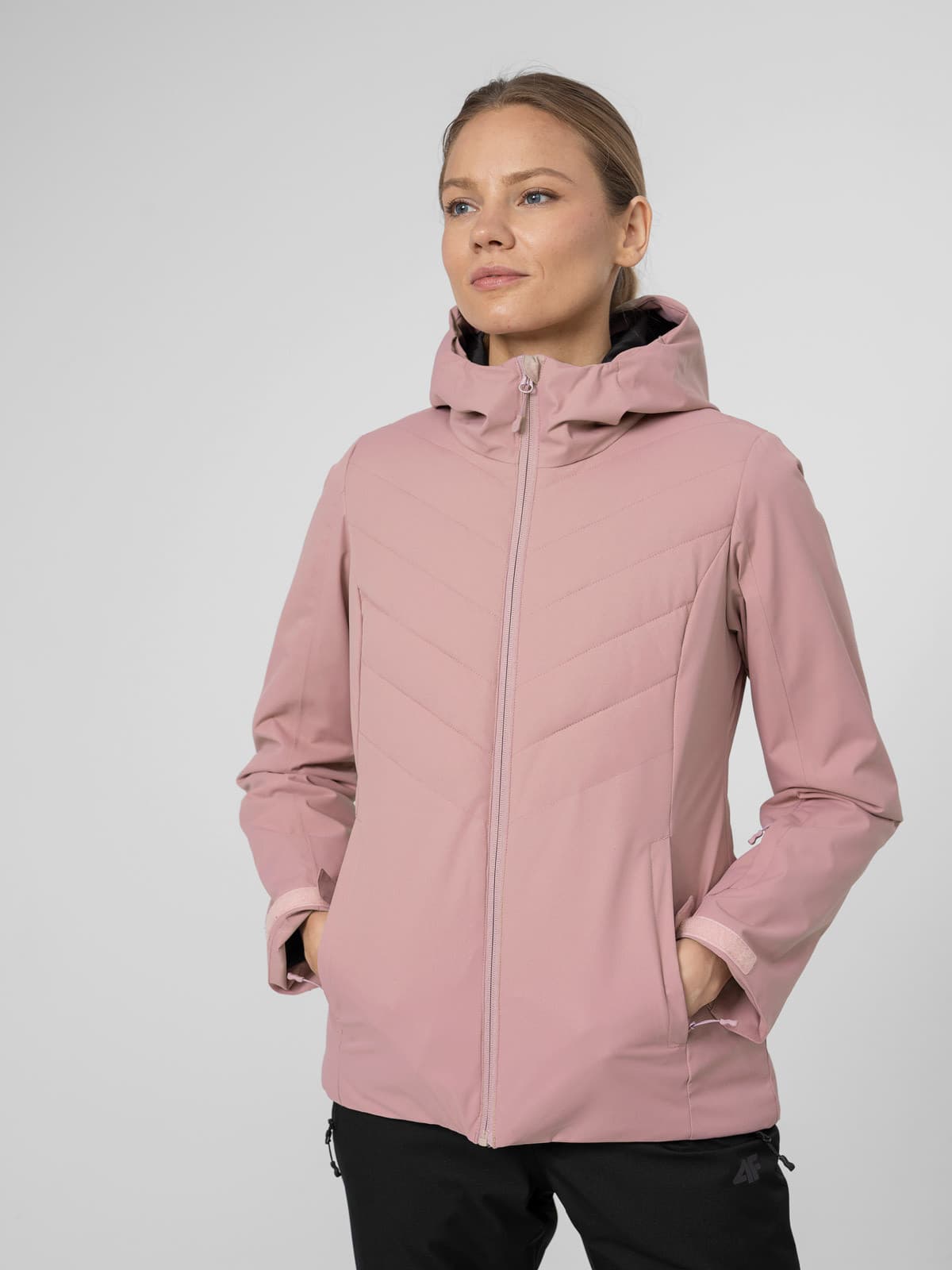 4F H4Z22-KUDN003 DARK PINK Dámská lyžařská bunda US M H4Z22-KUDN003 DARK PINK - náhled 3