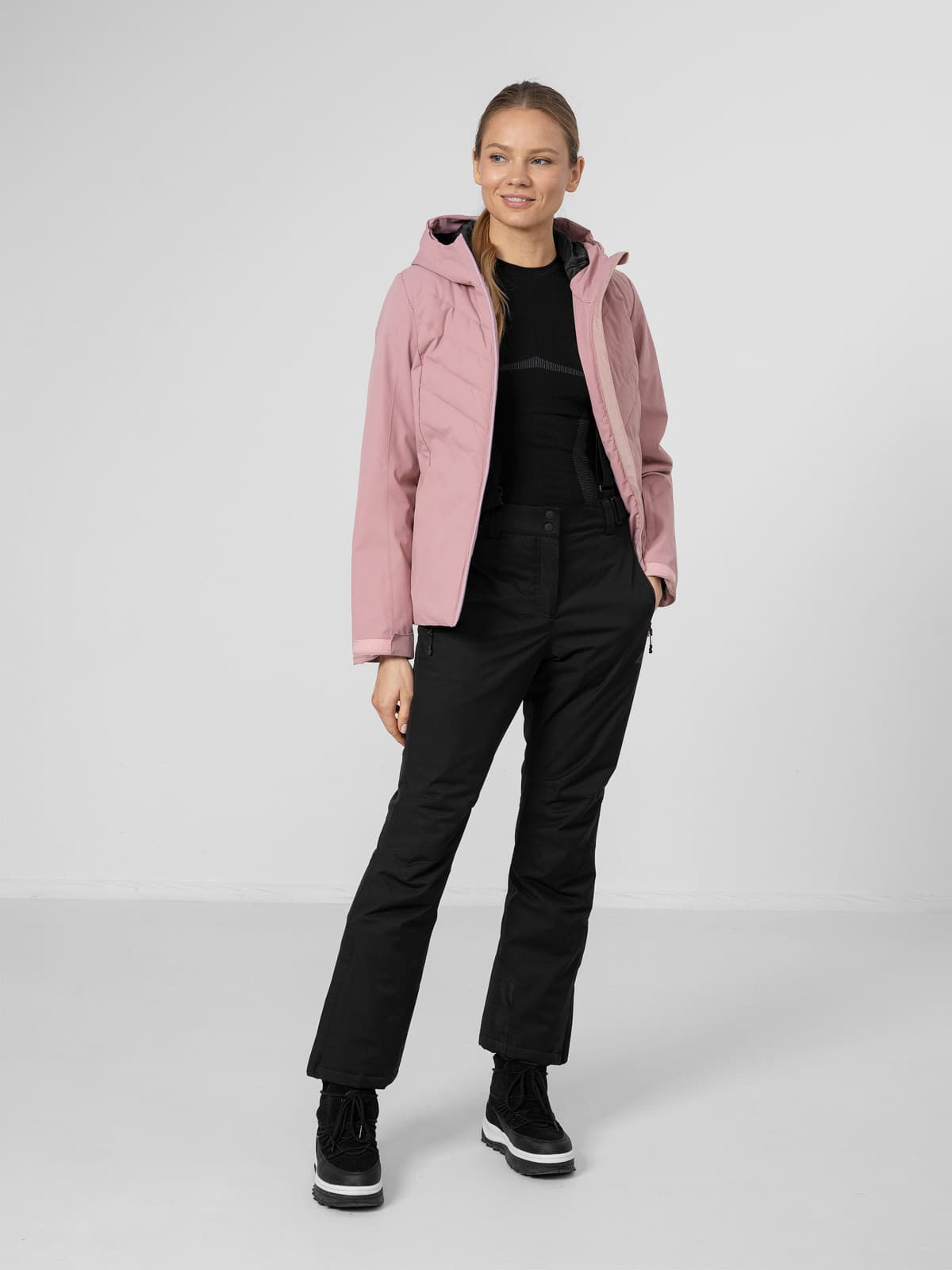 4F H4Z22-KUDN003 DARK PINK Dámská lyžařská bunda US M H4Z22-KUDN003 DARK PINK - náhled 4