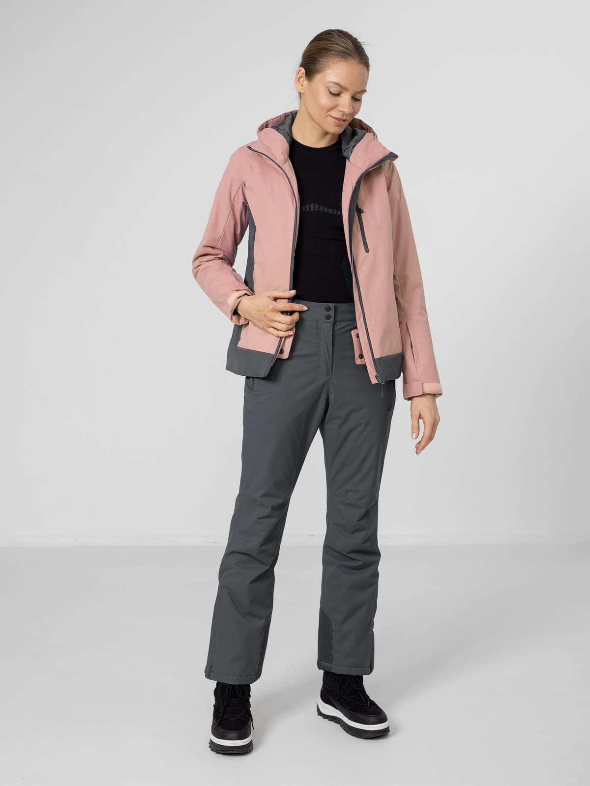4F H4Z22-KUDN002 DARK PINK Dámská lyžařská bunda US S H4Z22-KUDN002 DARK PINK - náhled 4