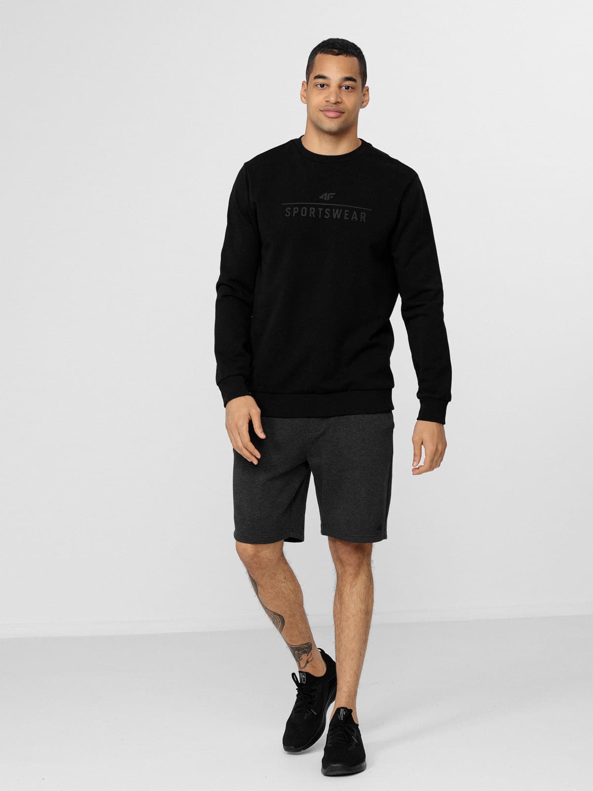 4F H4Z22-BLM350 DEEP BLACK Pánská mikina US S H4Z22-BLM350 DEEP BLACK - náhled 4