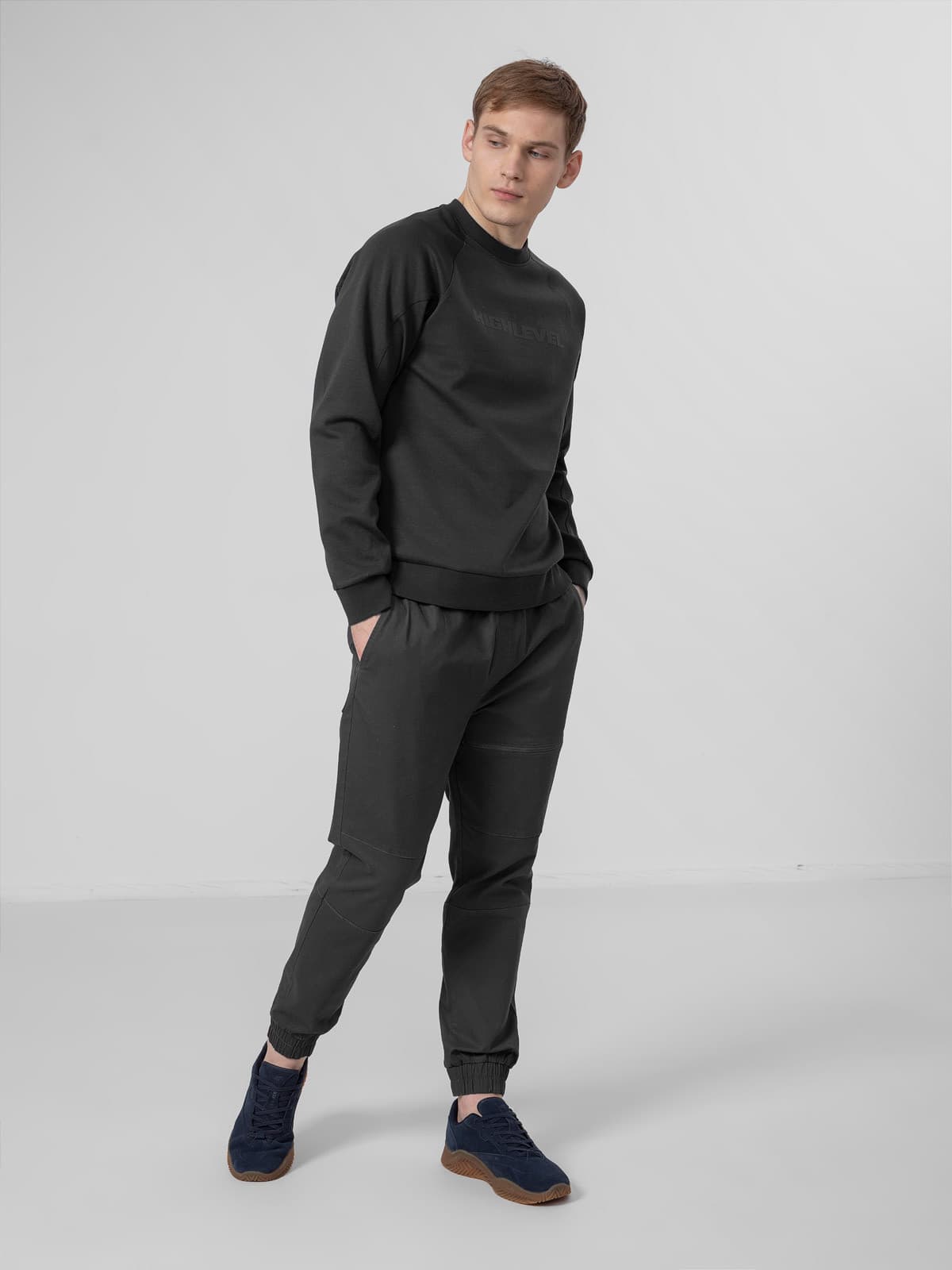4F H4Z22-BLM019 ANTHRACITE Pánská mikina US S H4Z22-BLM019 ANTHRACITE - náhled 4