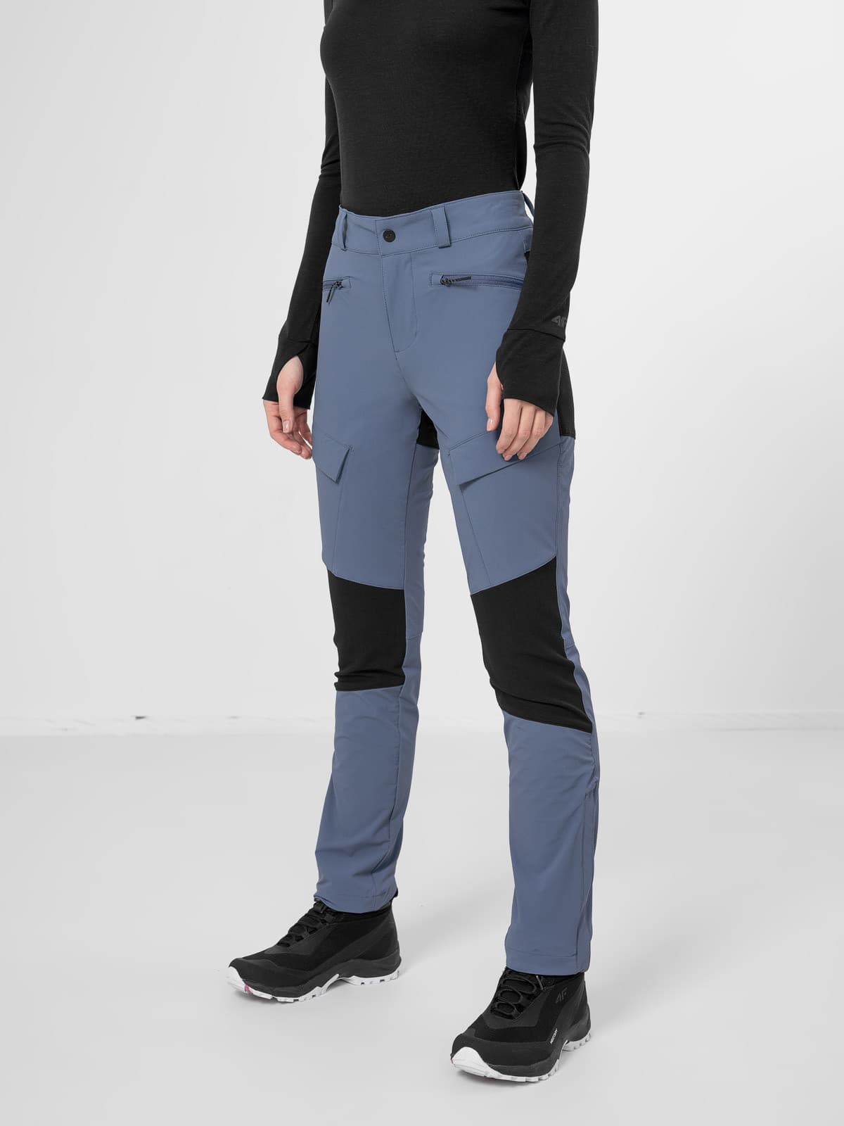 4F H4Z22-SPDTR062 DENIM Dámské kalhoty US L H4Z22-SPDTR062 DENIM