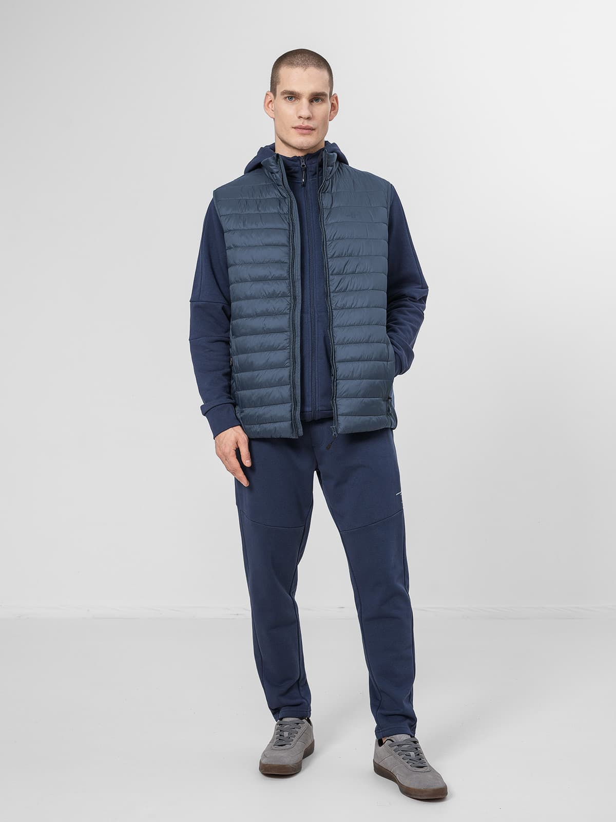 4F H4Z22-KUMP001 DARK BLUE Pánská vesta US L H4Z22-KUMP001 DARK BLUE - náhled 4