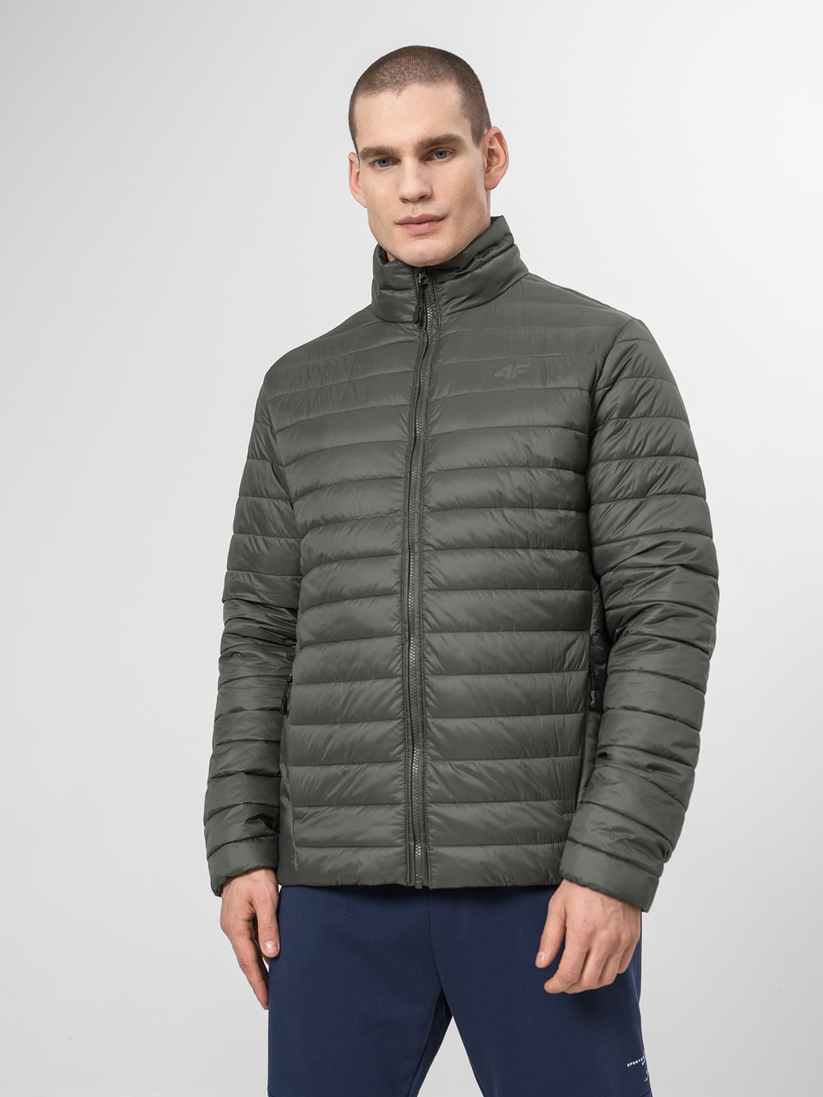 4F H4Z22-KUMP003 KHAKI Pánská bunda US L H4Z22-KUMP003 KHAKI - náhled 3