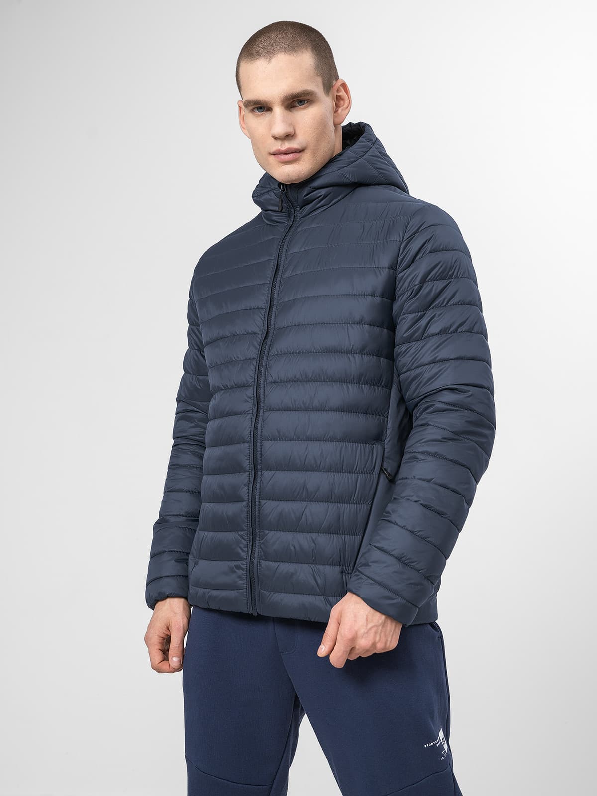 4F H4Z22-KUMP004 DARK BLUE Pánská bunda US L H4Z22-KUMP004 DARK BLUE - náhled 3