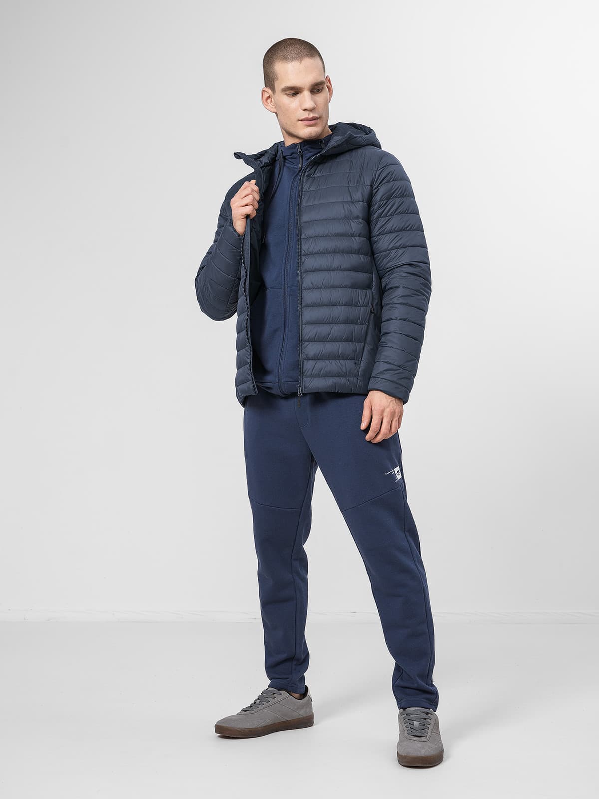 4F H4Z22-KUMP004 DARK BLUE Pánská bunda US L H4Z22-KUMP004 DARK BLUE - náhled 4