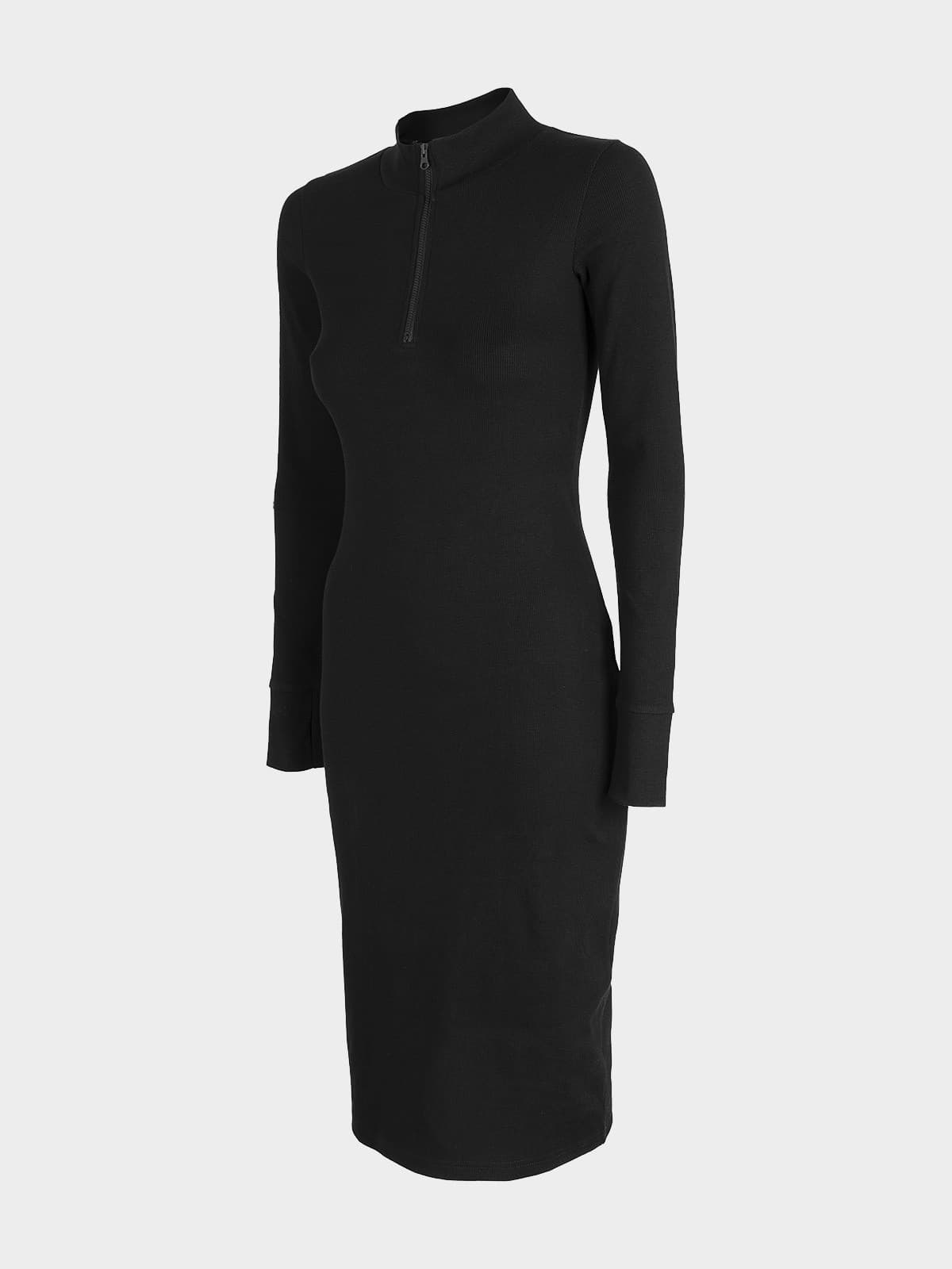 4F H4Z22-SUDD012 DEEP BLACK Dámské šaty US S H4Z22-SUDD012 DEEP BLACK - náhled 1
