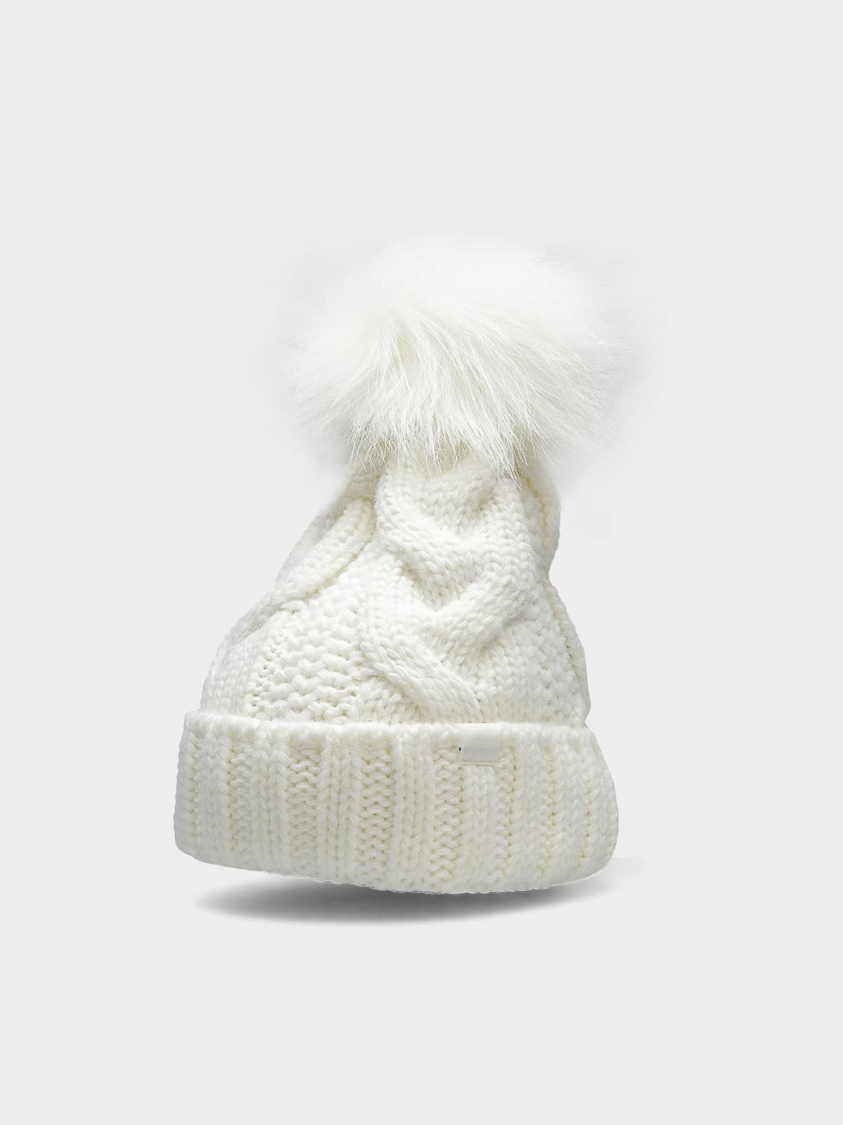 4F H4Z22-CAD010 OFF WHITE Dámská zimní čepice US M H4Z22-CAD010 OFF WHITE