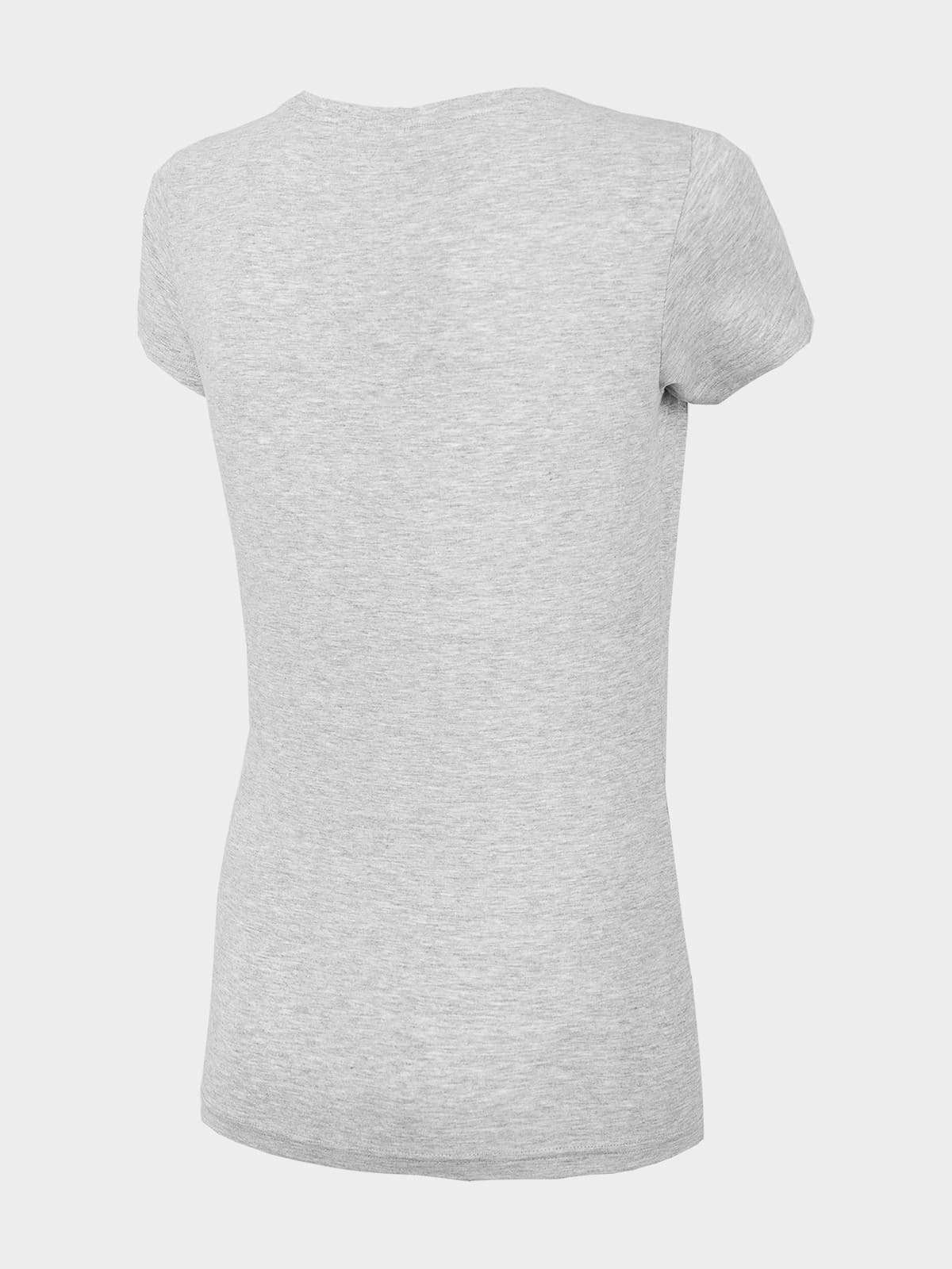 4F H4Z22-TSD353 COLD LIGHT GREY MELANGE Dámské tričko US M H4Z22-TSD353 COLD L GREY M - náhled 2