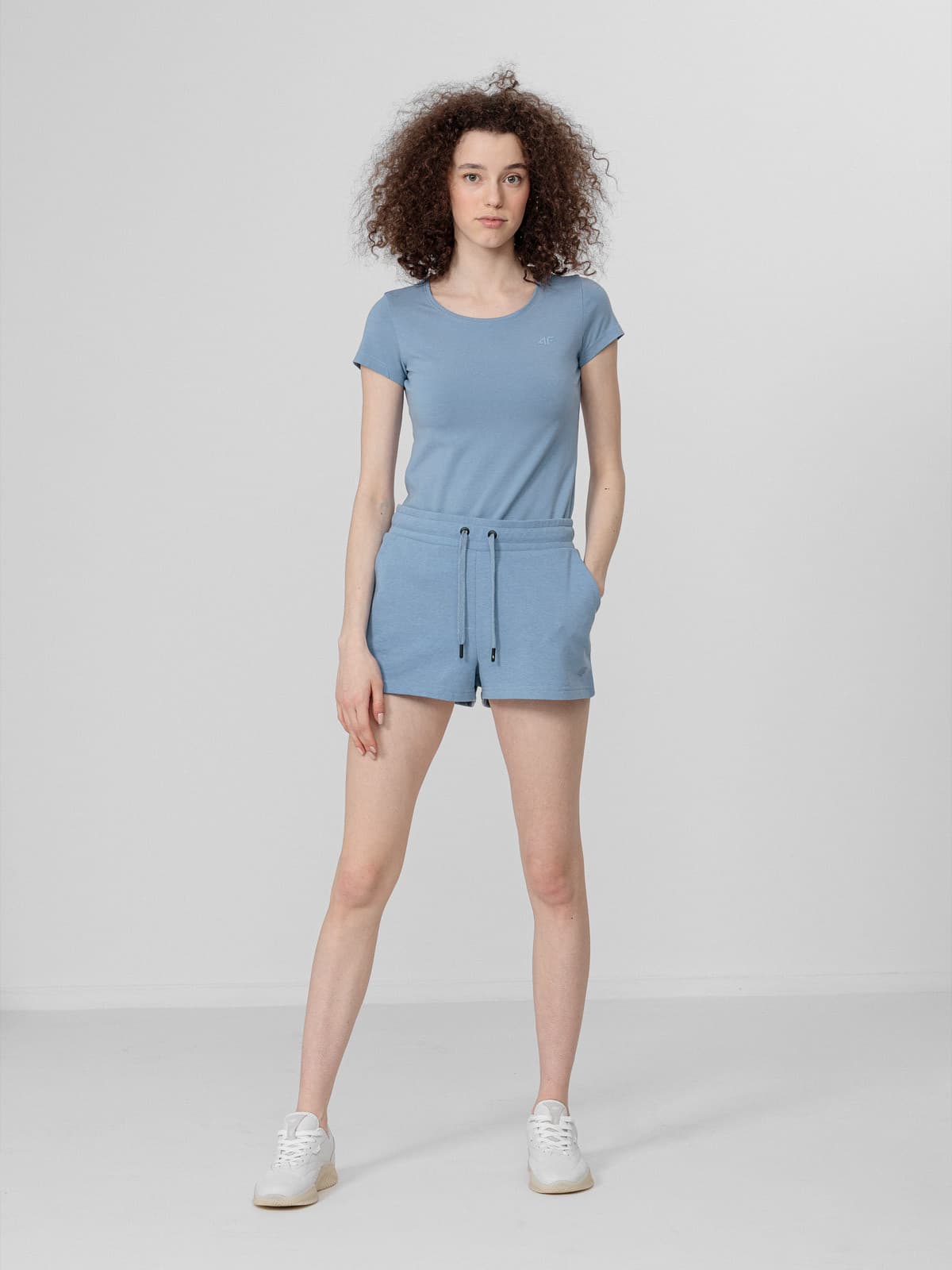 4F H4Z22-TSD350 DENIM Dámské tričko US L H4Z22-TSD350 DENIM - náhled 4