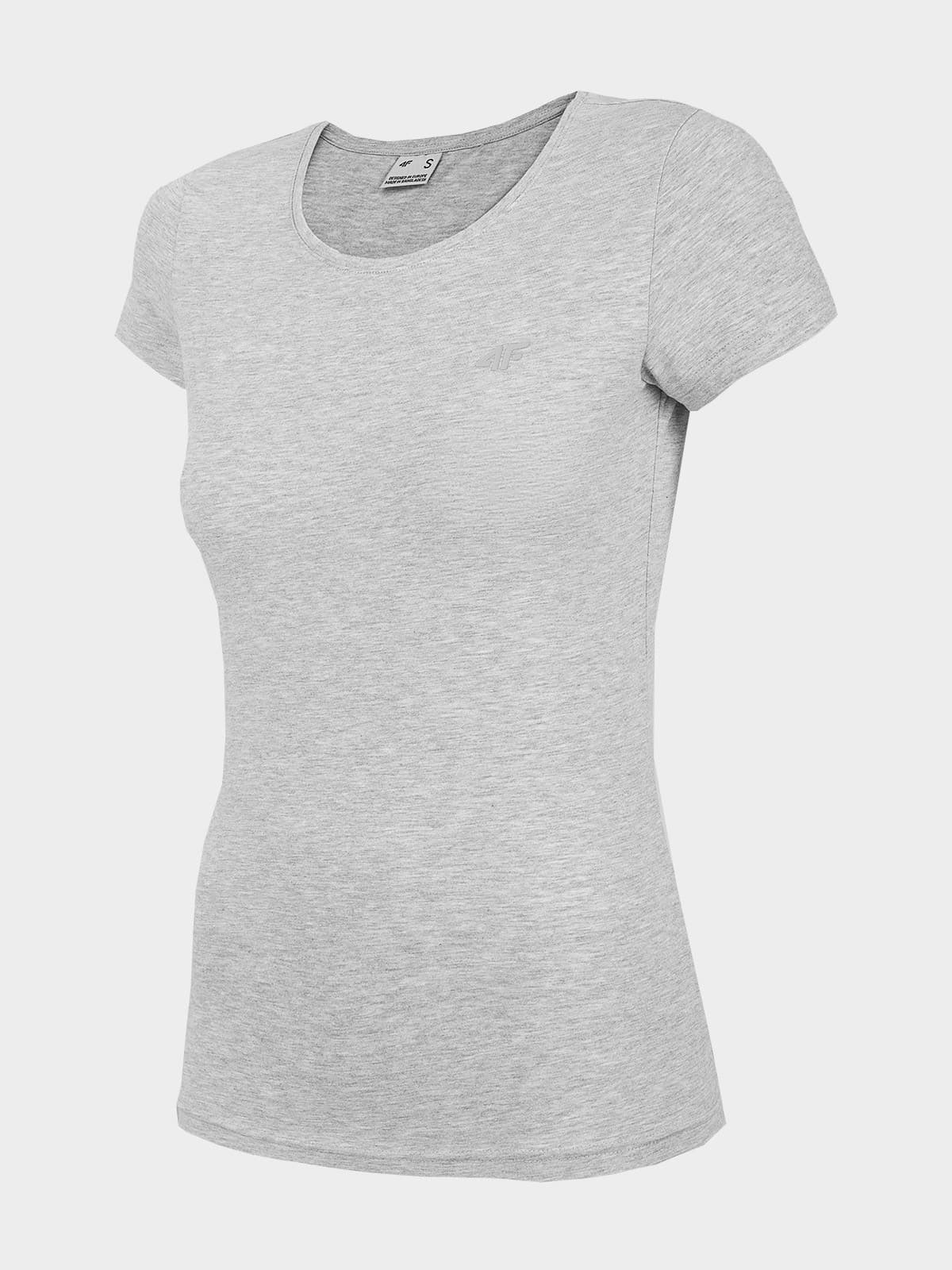 4F H4Z22-TSD350 COLD LIGHT GREY MELANGE Dámské tričko US L H4Z22-TSD350 COLD L GREY M - náhled 1