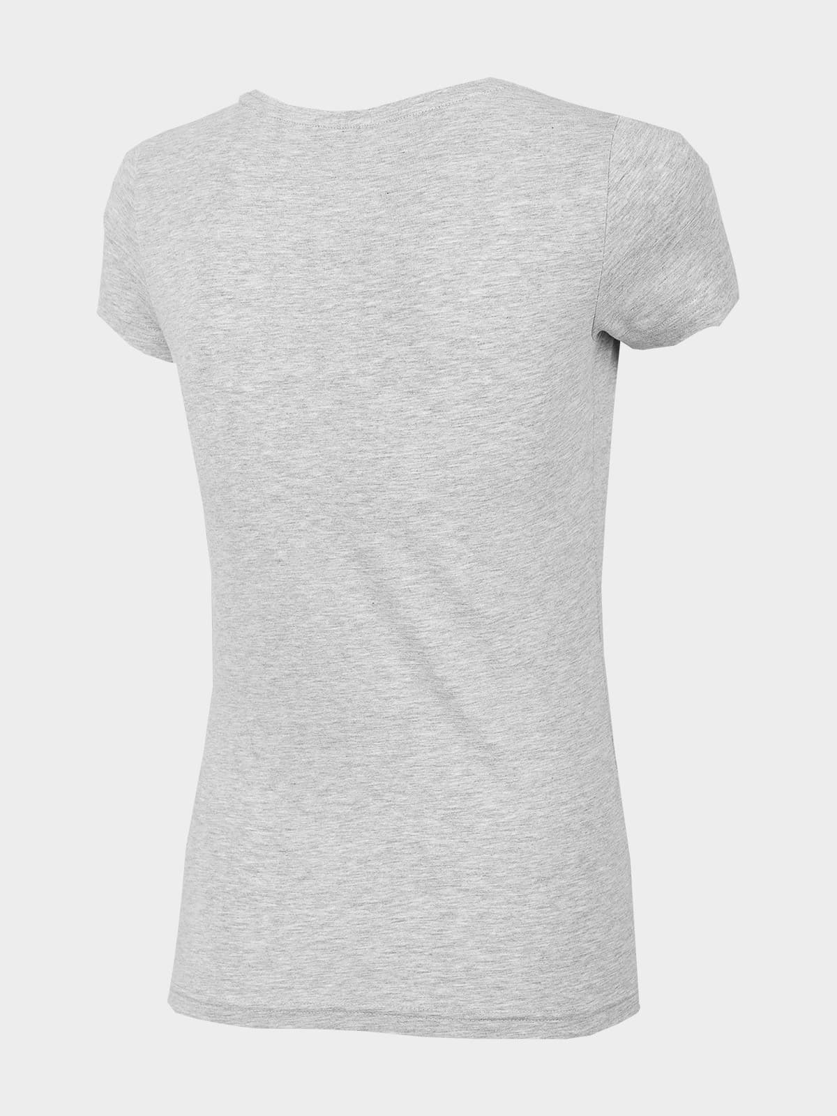 4F H4Z22-TSD350 COLD LIGHT GREY MELANGE Dámské tričko US L H4Z22-TSD350 COLD L GREY M - náhled 2