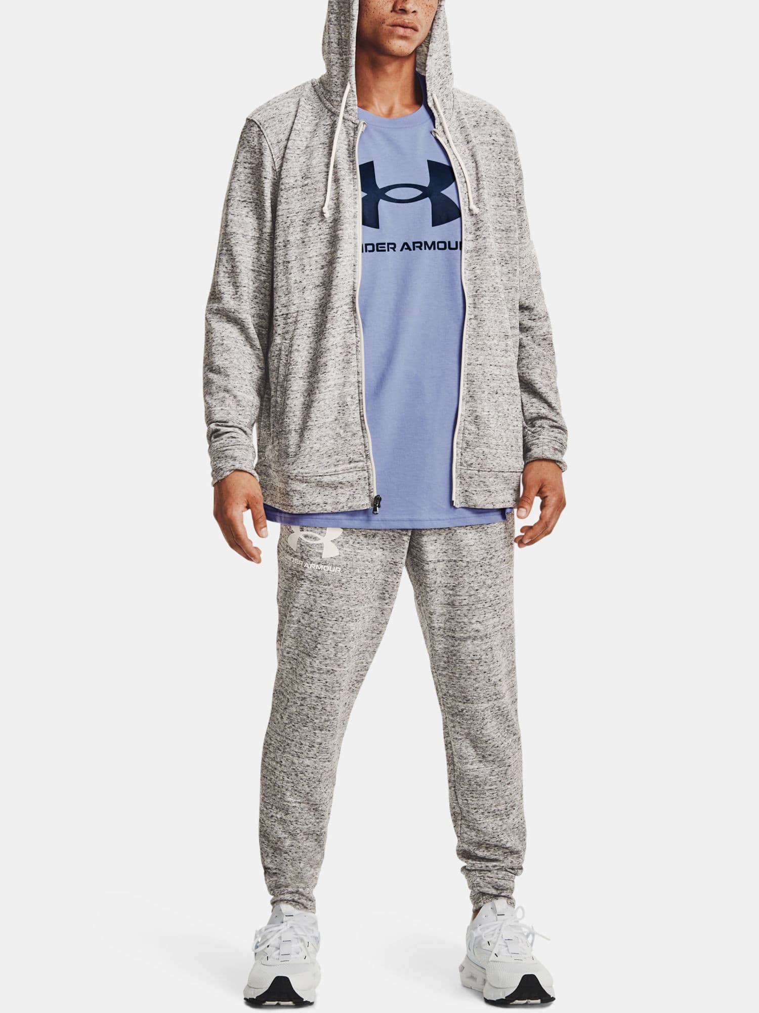 Under Armour UA RIVAL TERRY FZ HD Pánská mikina US XXL 1361606-112 - náhled 5