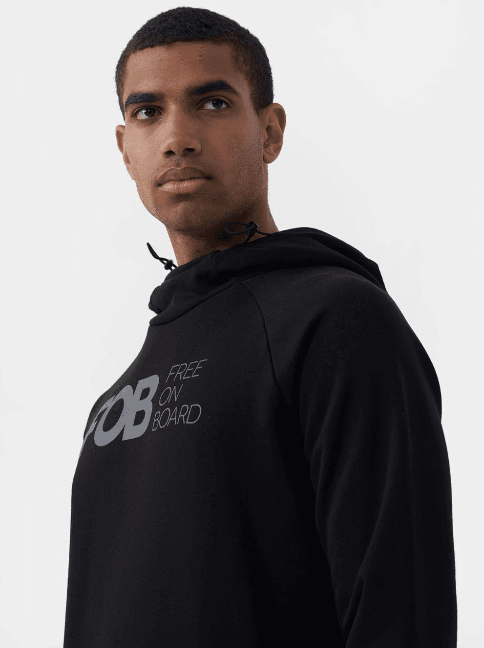 4F H4Z22-BLM021 DEEP BLACK Pánská mikina US 3XL H4Z22-BLM021 DEEP BLACK - náhled 4