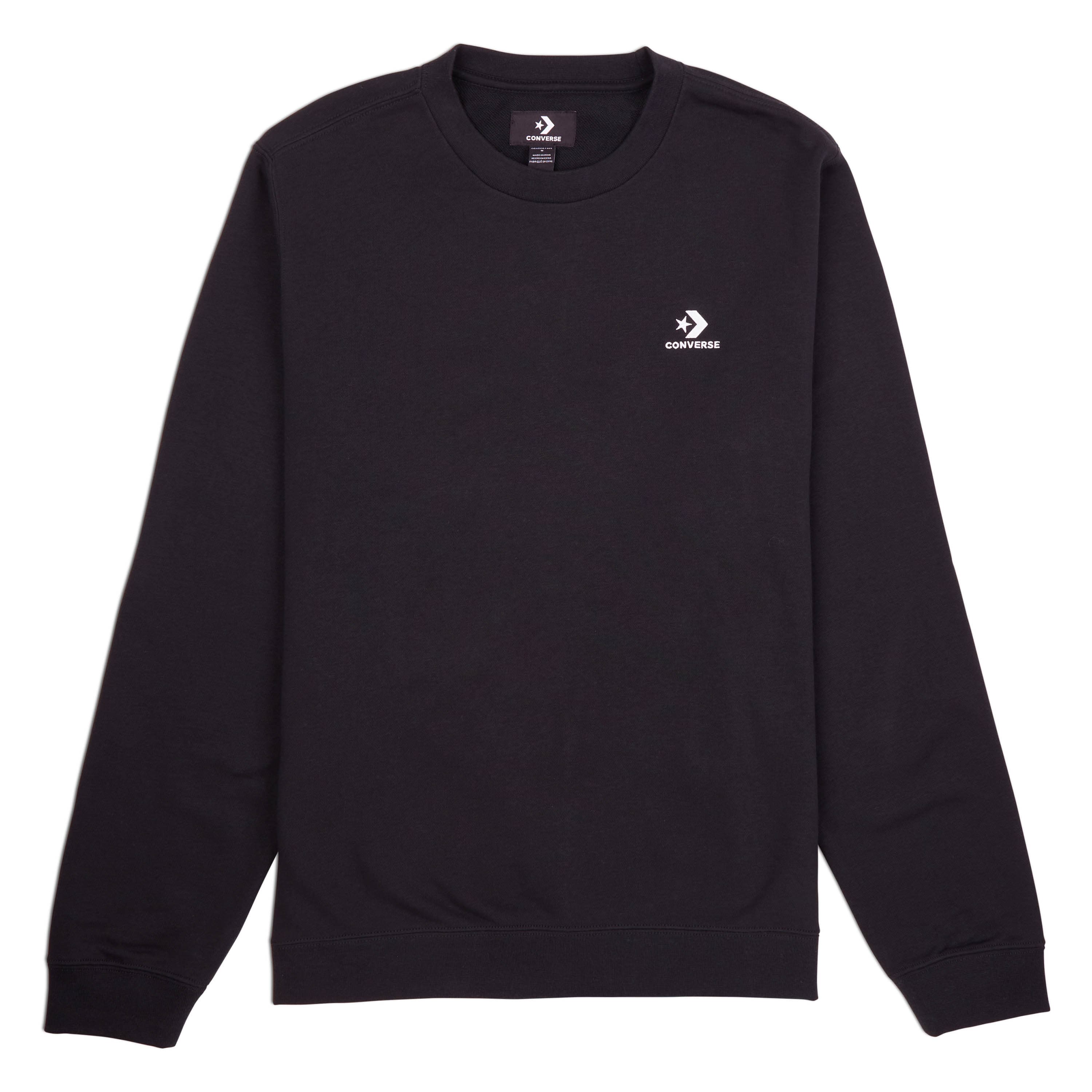 converse GO-TO EMBROIDERED STAR CHEVRON FRENCH TERRY CREW SWEATSHIRT Unisex mikina US 2XS 10023861-A02